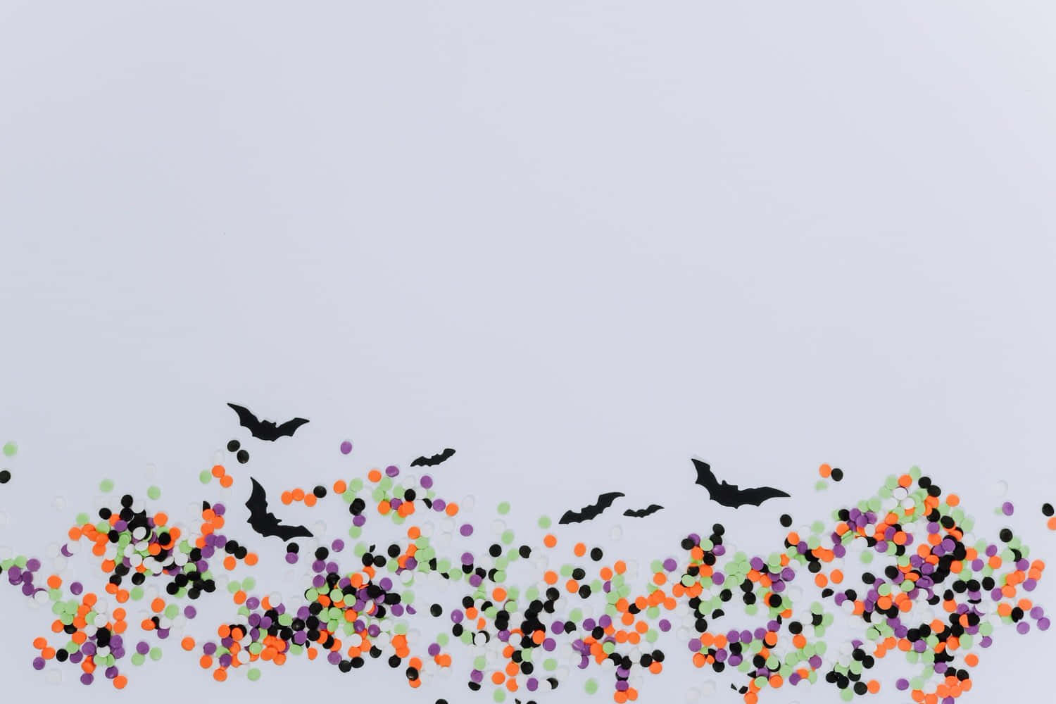 Halloween, confetti, orange, HD Desktop Wallpaper