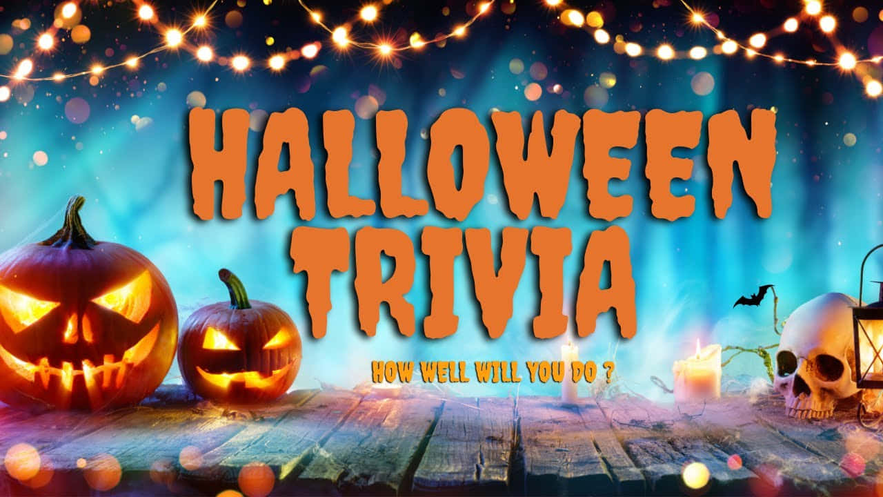 Halloween Trivia, jack-o-lanterns, skull, HD Desktop Wallpaper