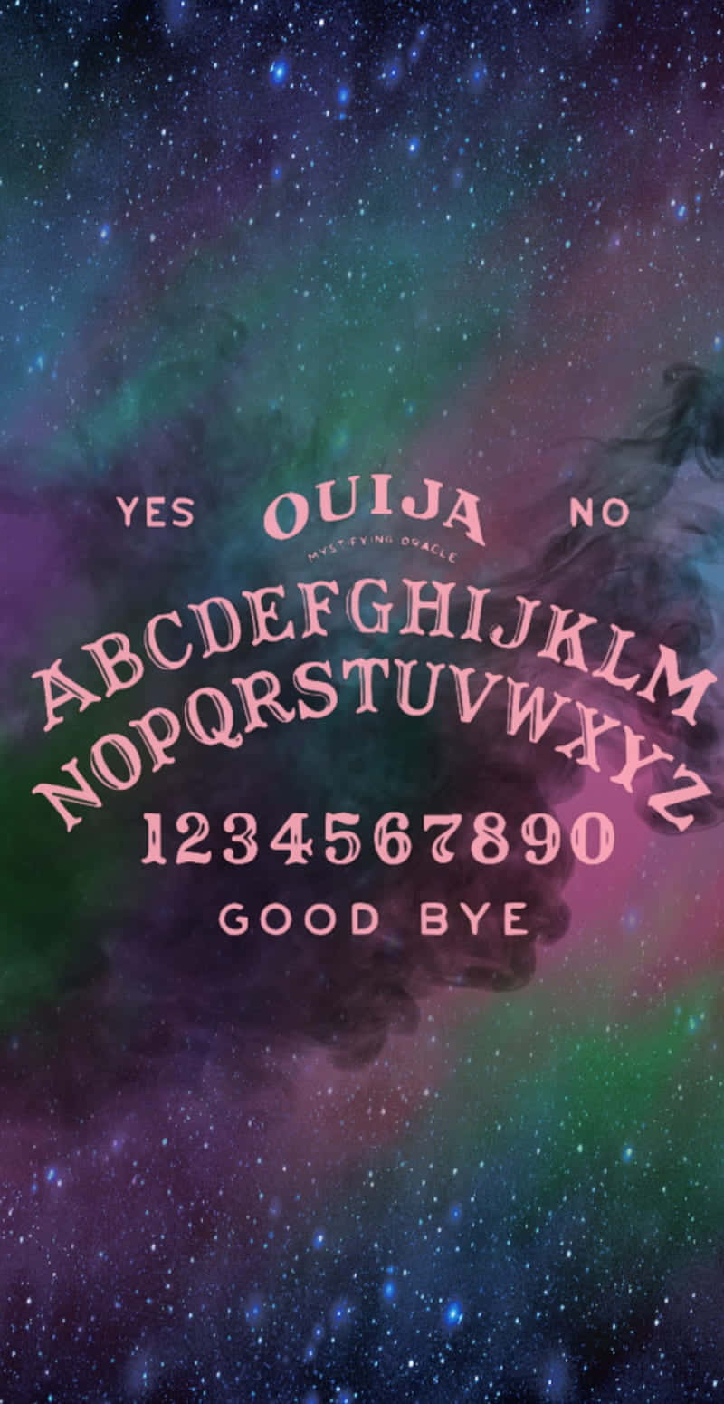 pink ouija board, cosmic nebulae, twinkling stars, HD Phone Wallpaper