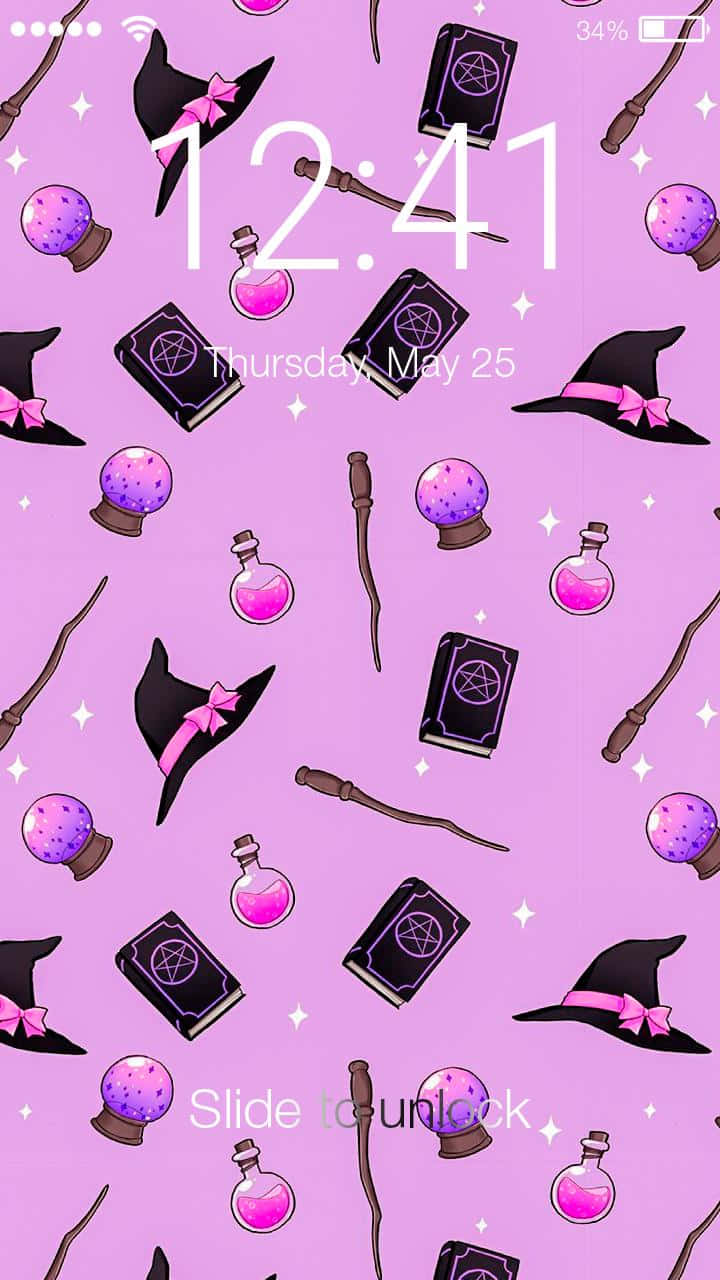 Halloween Witch Aesthetic, purple, witch hats, HD Phone Wallpaper