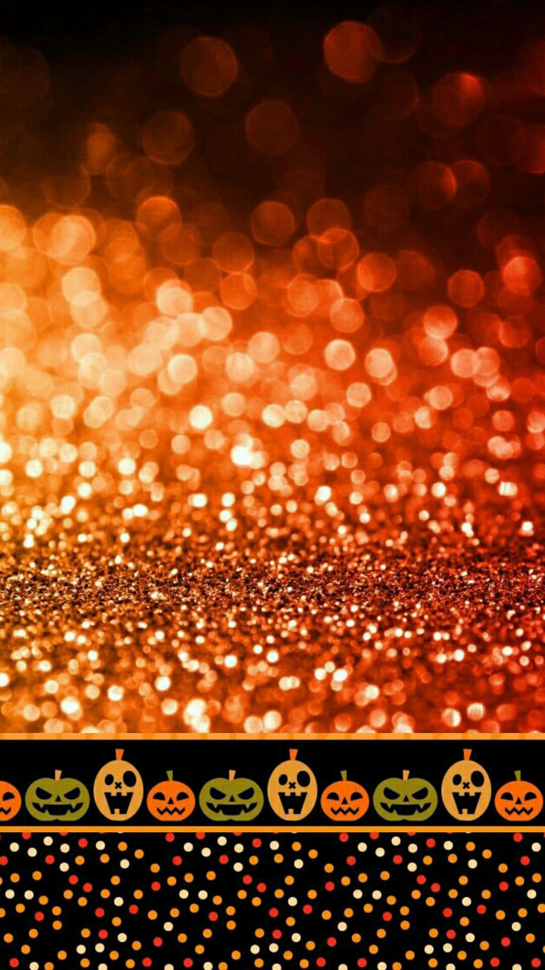 Girly Halloween, Golden Glitters, orange glitter bokeh, Full HD Phone Wallpaper