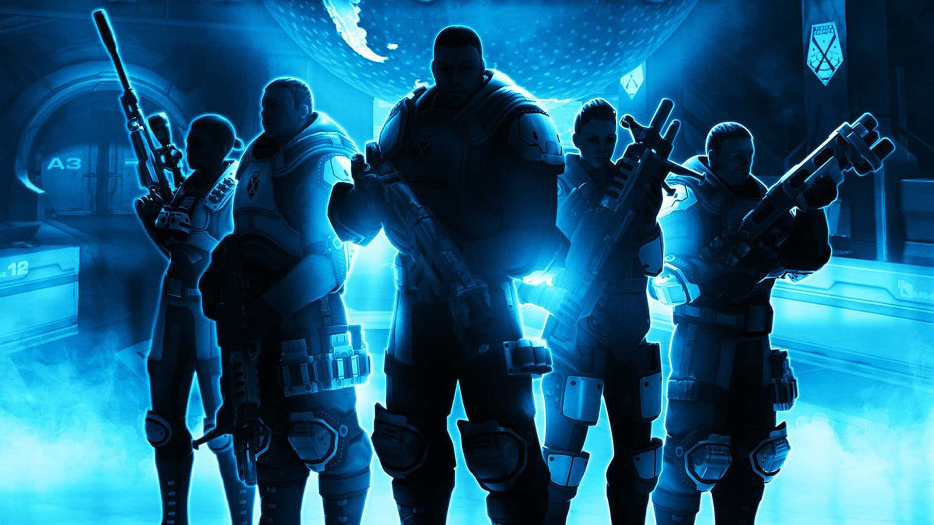 Halo 5, Blue Team, futuristic armor, Full HD Desktop Wallpaper