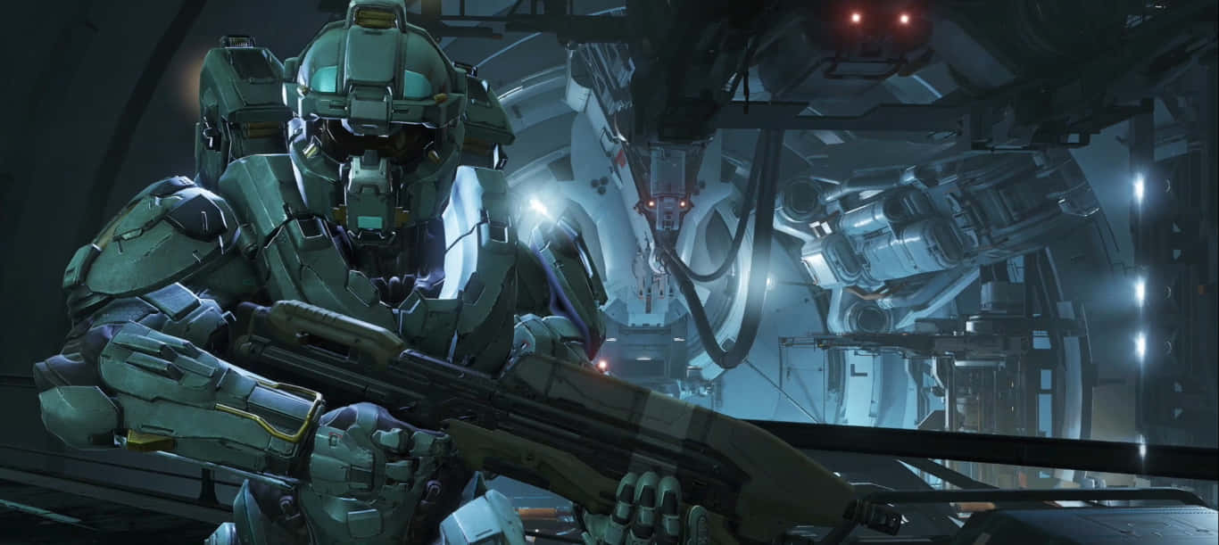 Halo 5, Blue Team, green armor, HD Desktop Wallpaper