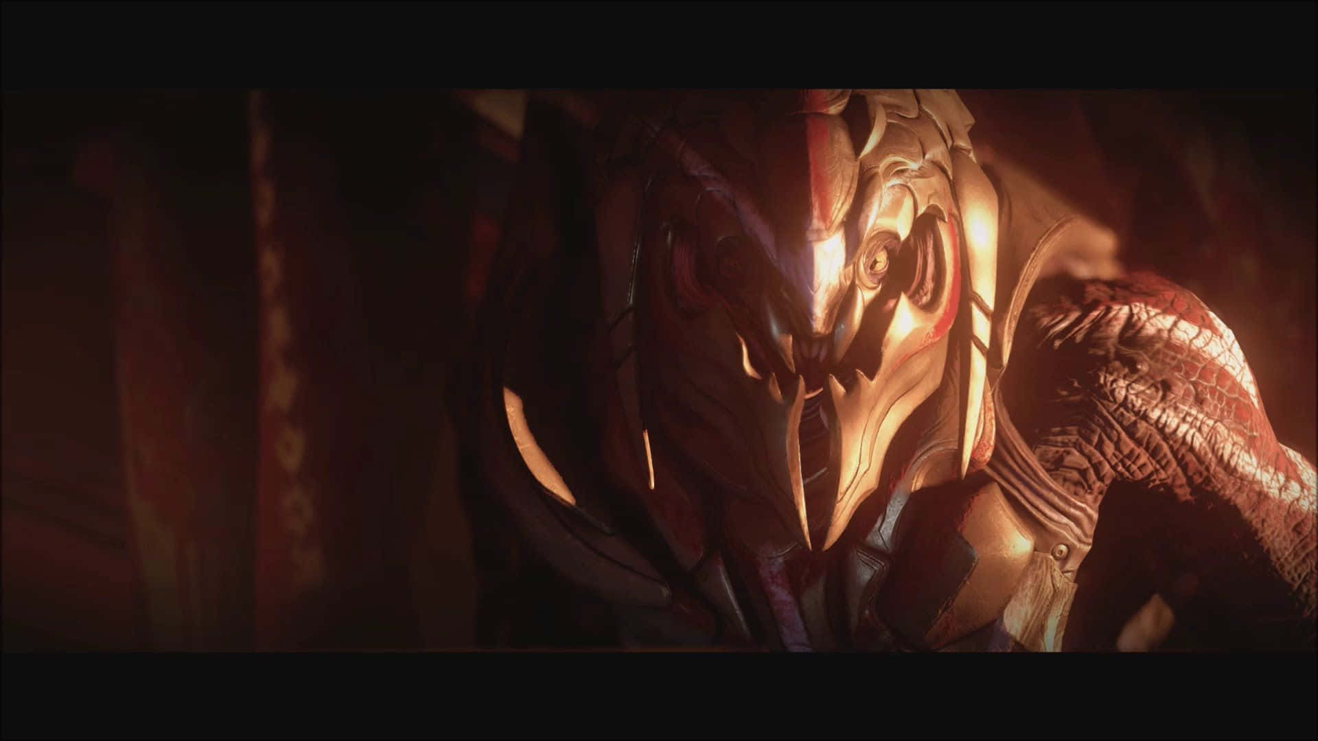 Halo Arbiter, glowing eyes, textured skin, Full HD Desktop Wallpaper