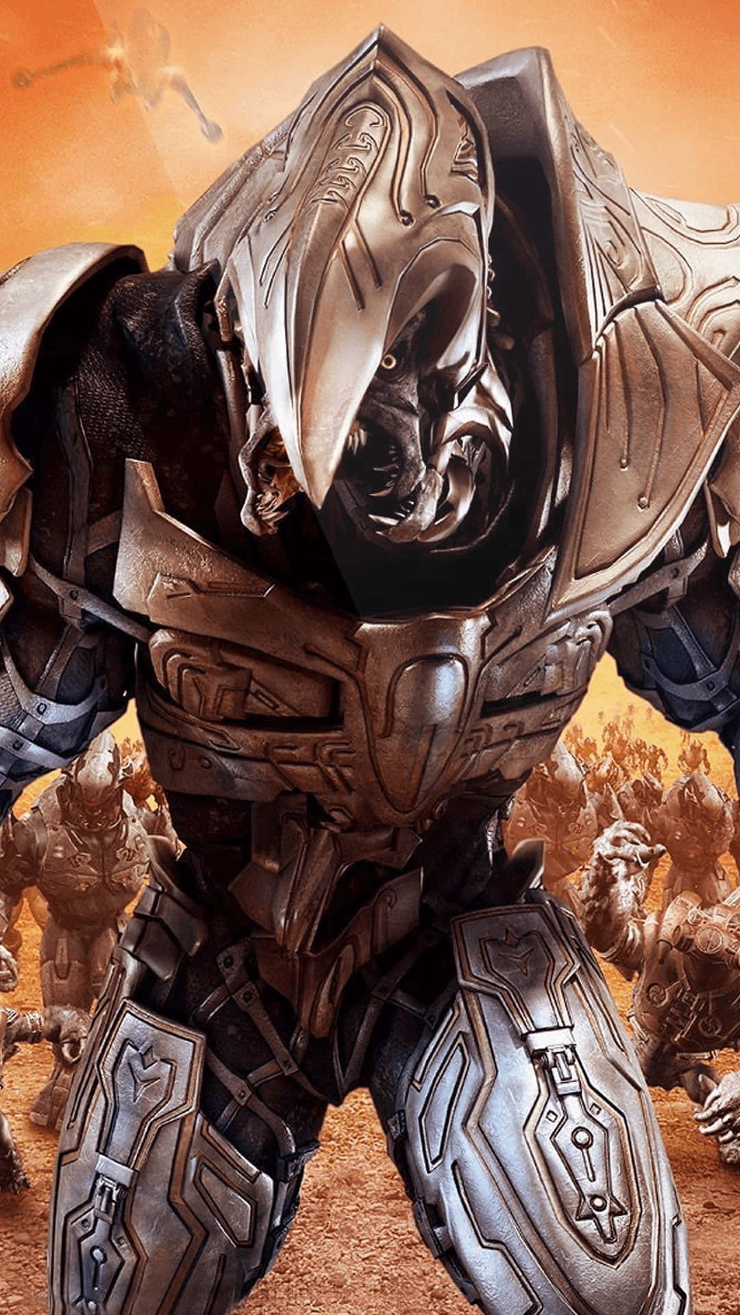 Halo Arbiter, Arbiter, desert battlefield, Full HD Phone Wallpaper