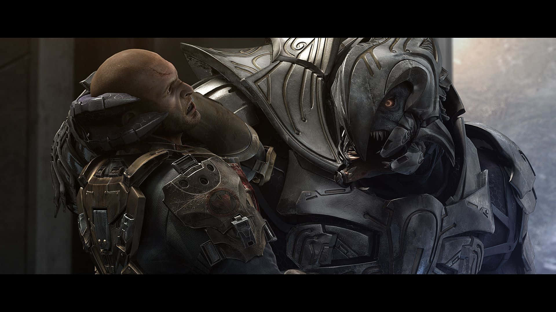 Halo Arbiter, bald warrior, battle armor, Full HD Desktop Wallpaper