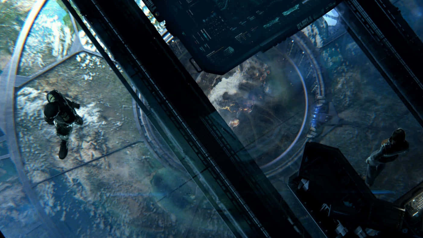 Halo Ark, astronauts, futuristic space station, HD Desktop Wallpaper