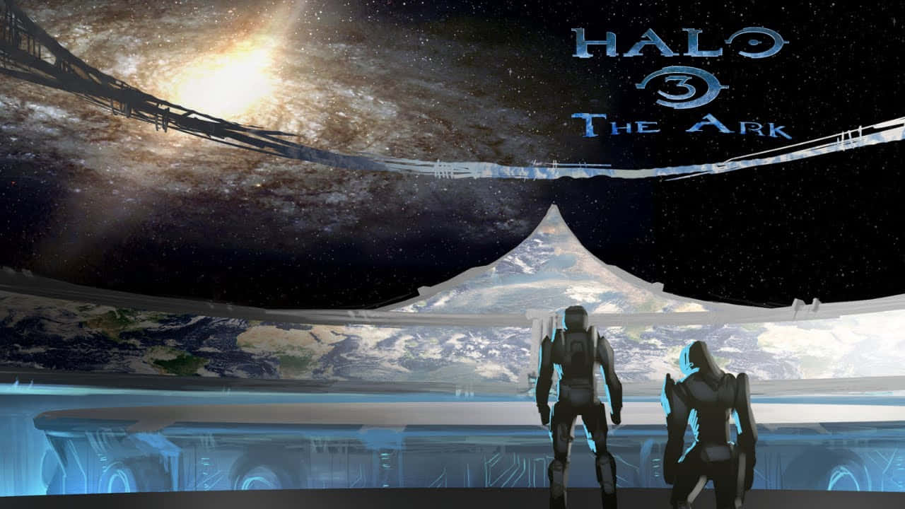Halo Ark, Halo 3, futuristic platform, HD Desktop Wallpaper
