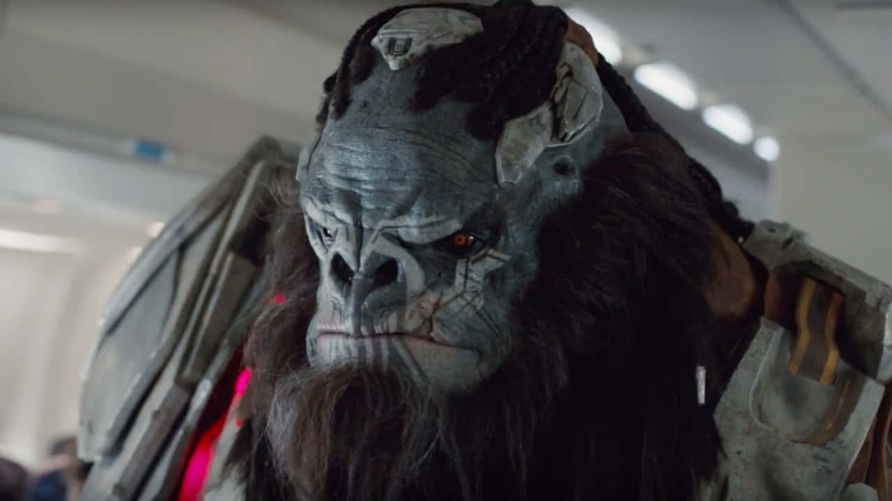 Halo Brutes, gray skin, orange eyes, HD Desktop Wallpaper