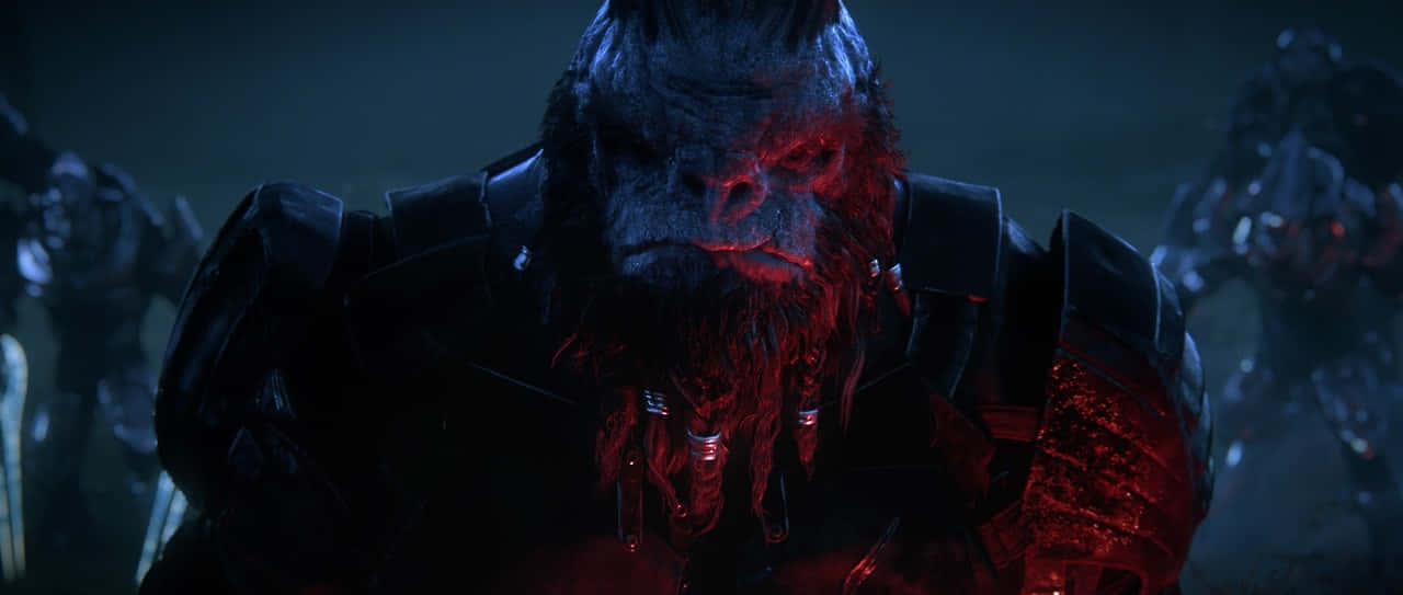 Halo Brutes, ape warrior, dark armor, HD Desktop Wallpaper