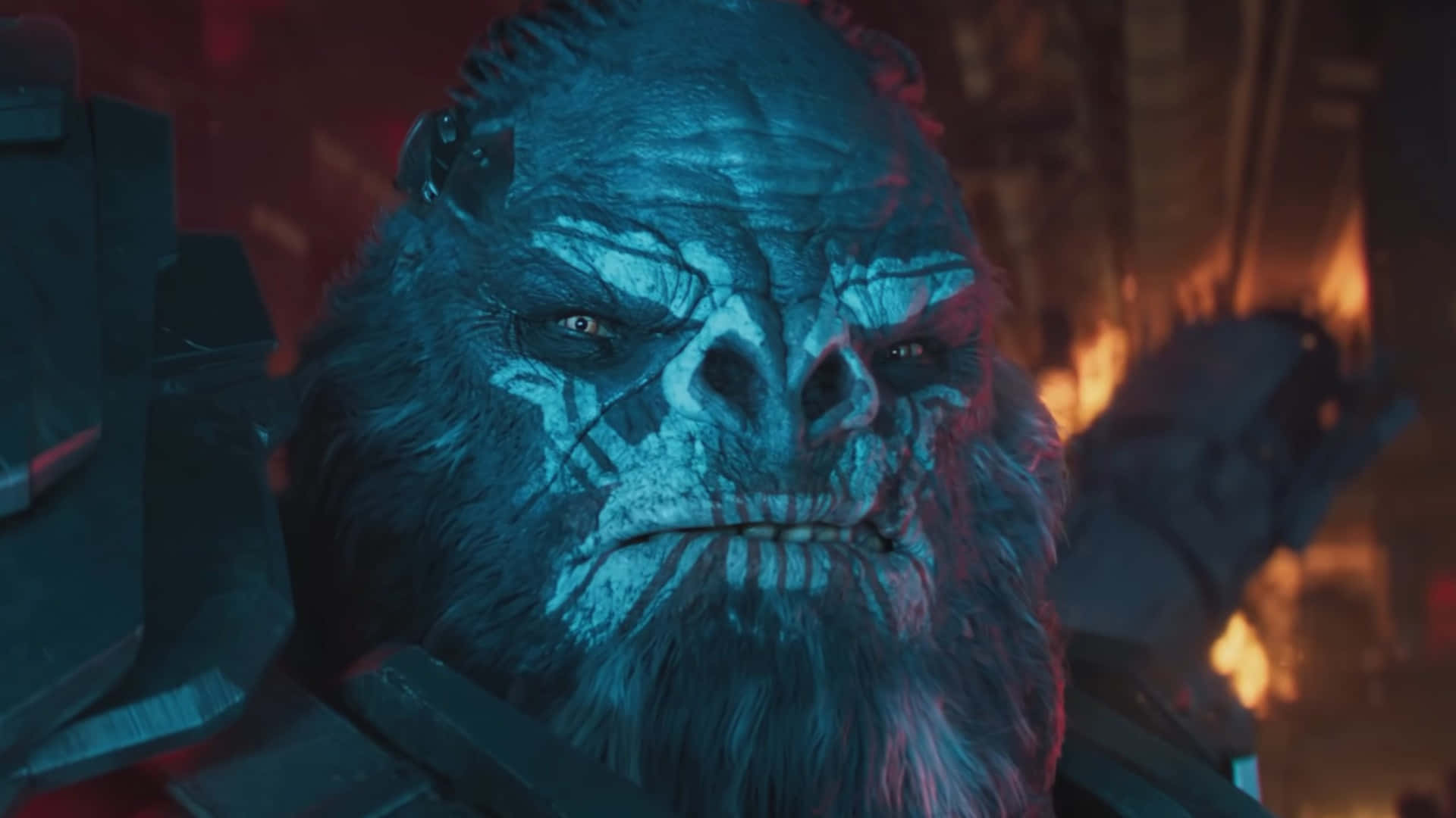 Halo Brutes, blue-skinned, glowing eyes, Full HD Desktop Wallpaper