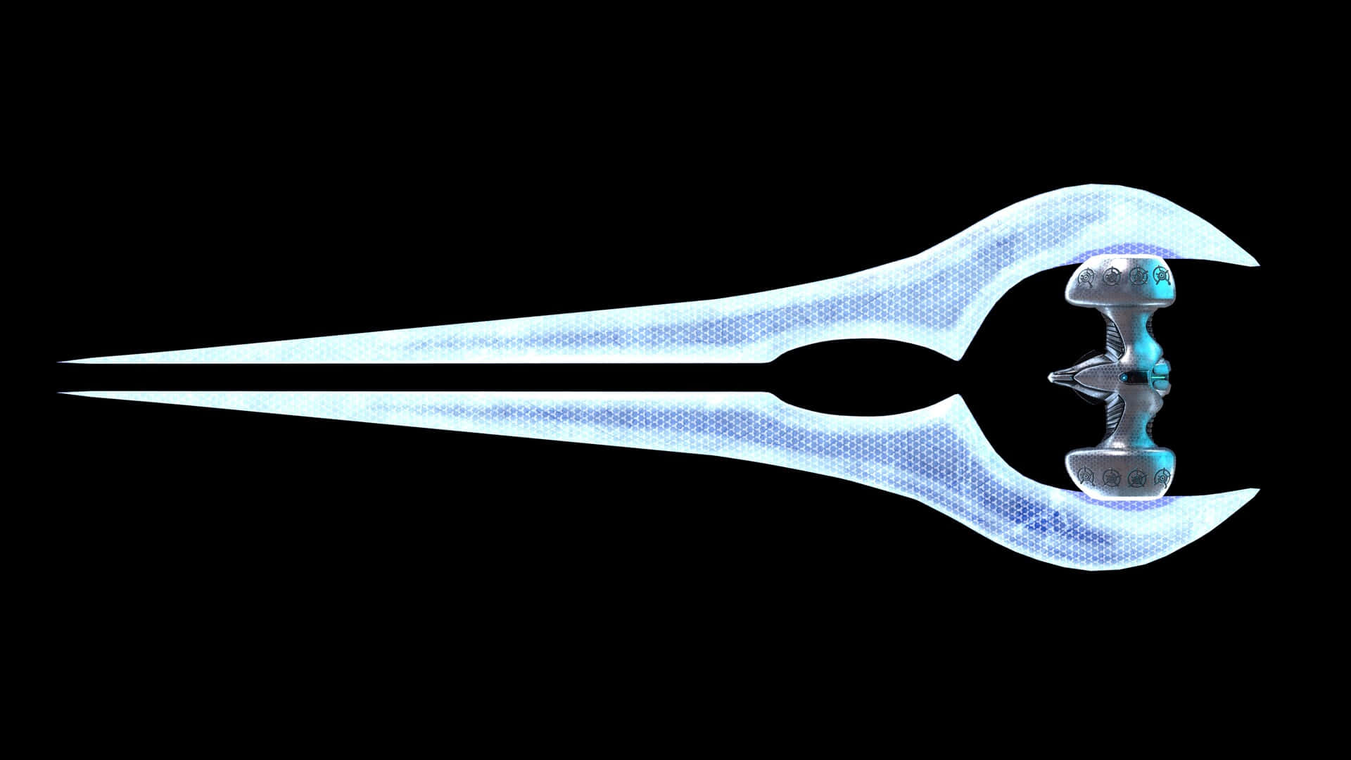 Halo Energy Sword, hexagonal pattern, ornate hilt, Full HD Desktop Wallpaper