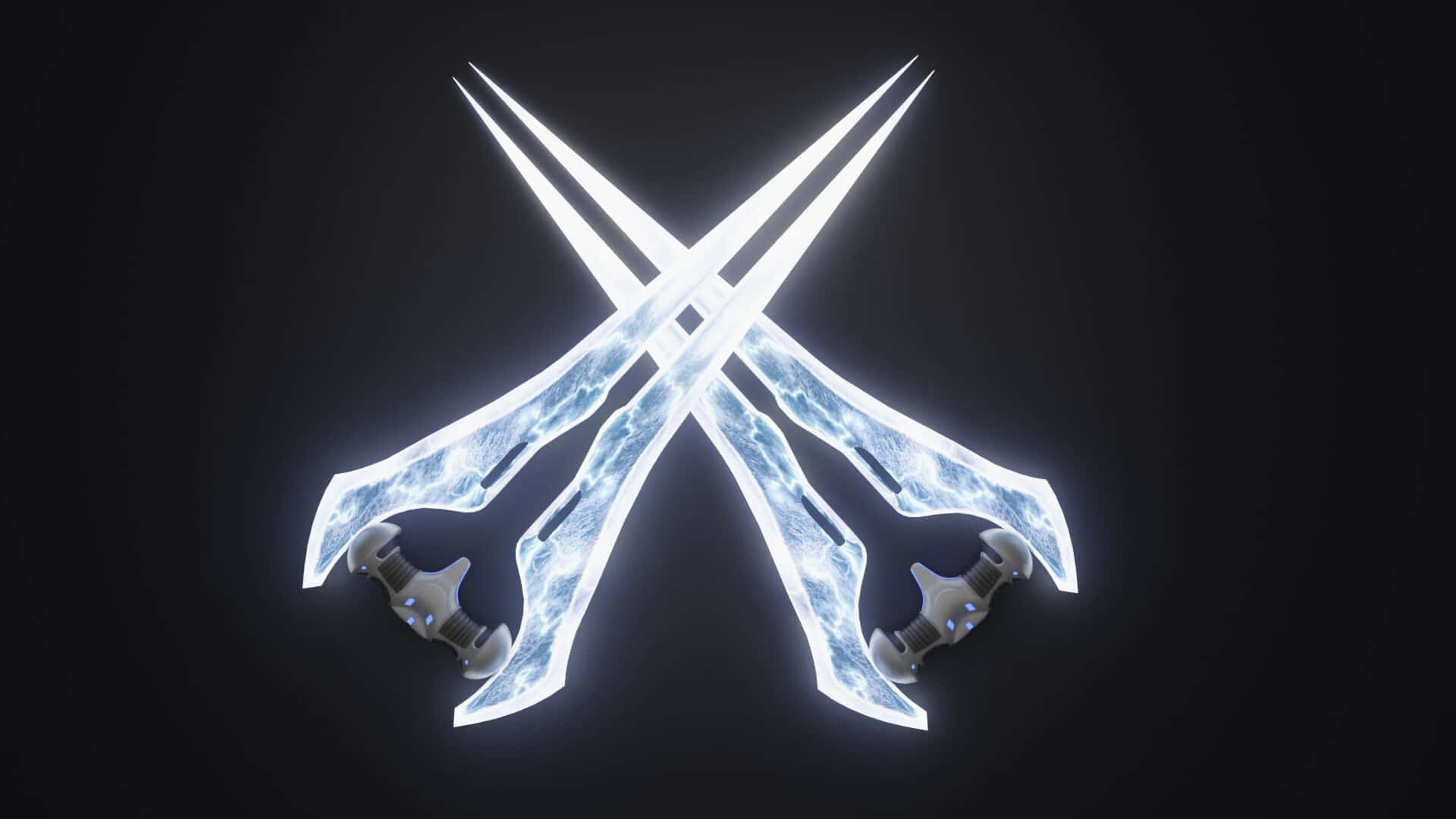 Halo Energy Sword, icy swords, electric blue energy, Full HD Desktop Wallpaper
