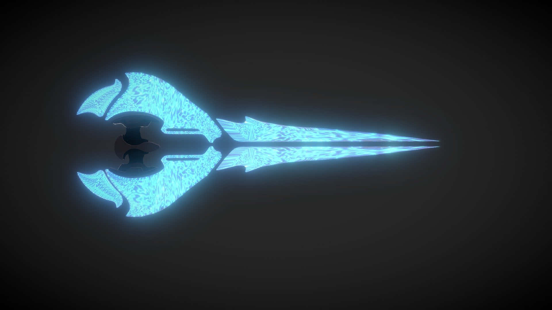 Halo Energy Sword, glowing blue, intricate patterns, Full HD Desktop Wallpaper