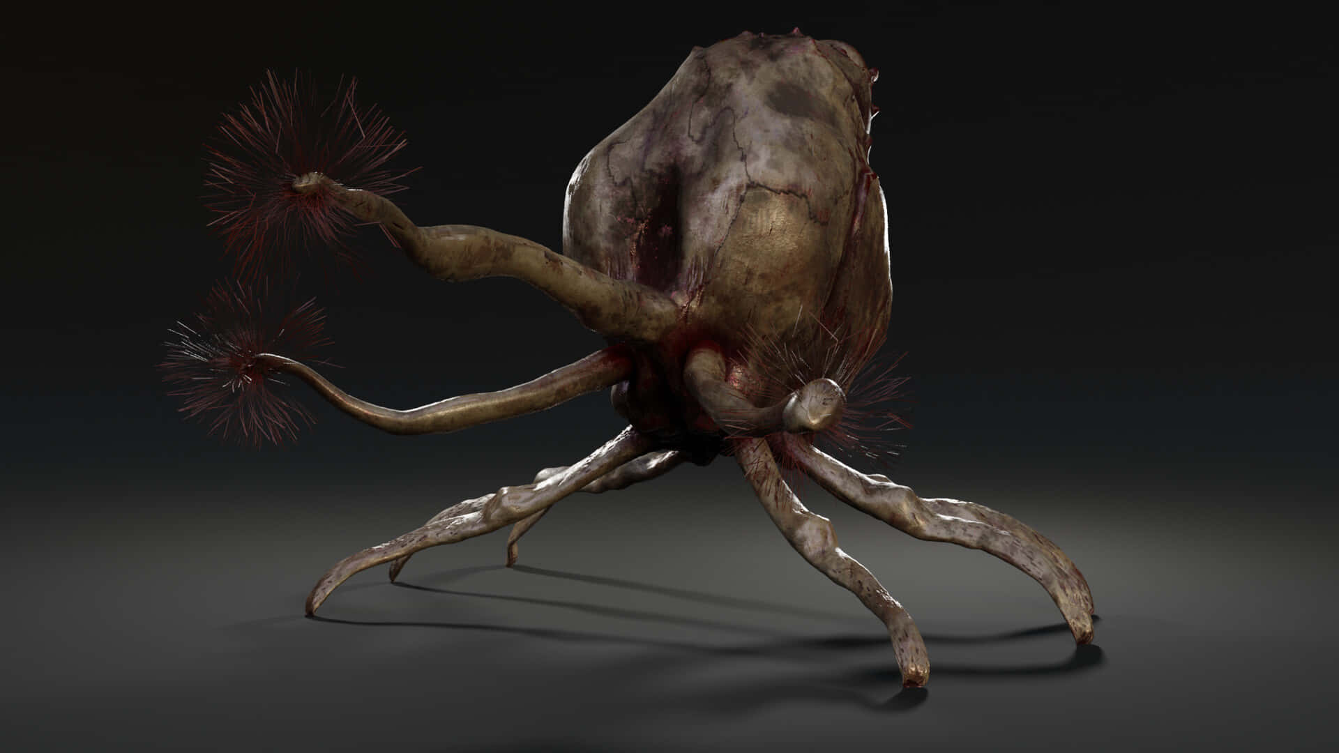 Halo Flood, 3d-rendered, fleshy bulbous body, Full HD Desktop Wallpaper