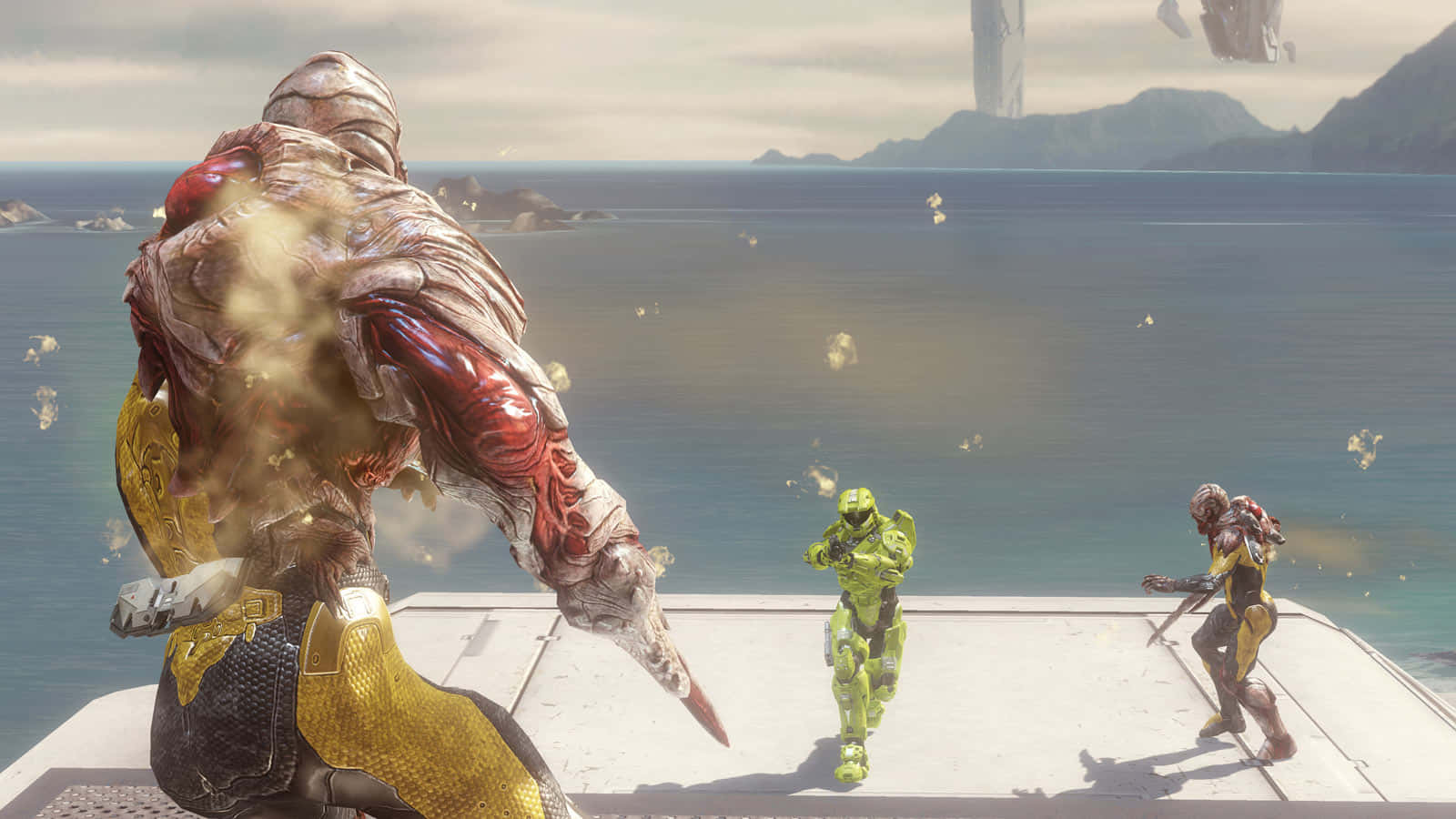 Halo Flood, armored warrior, exposed red muscle tissue, HD Desktop Wallpaper