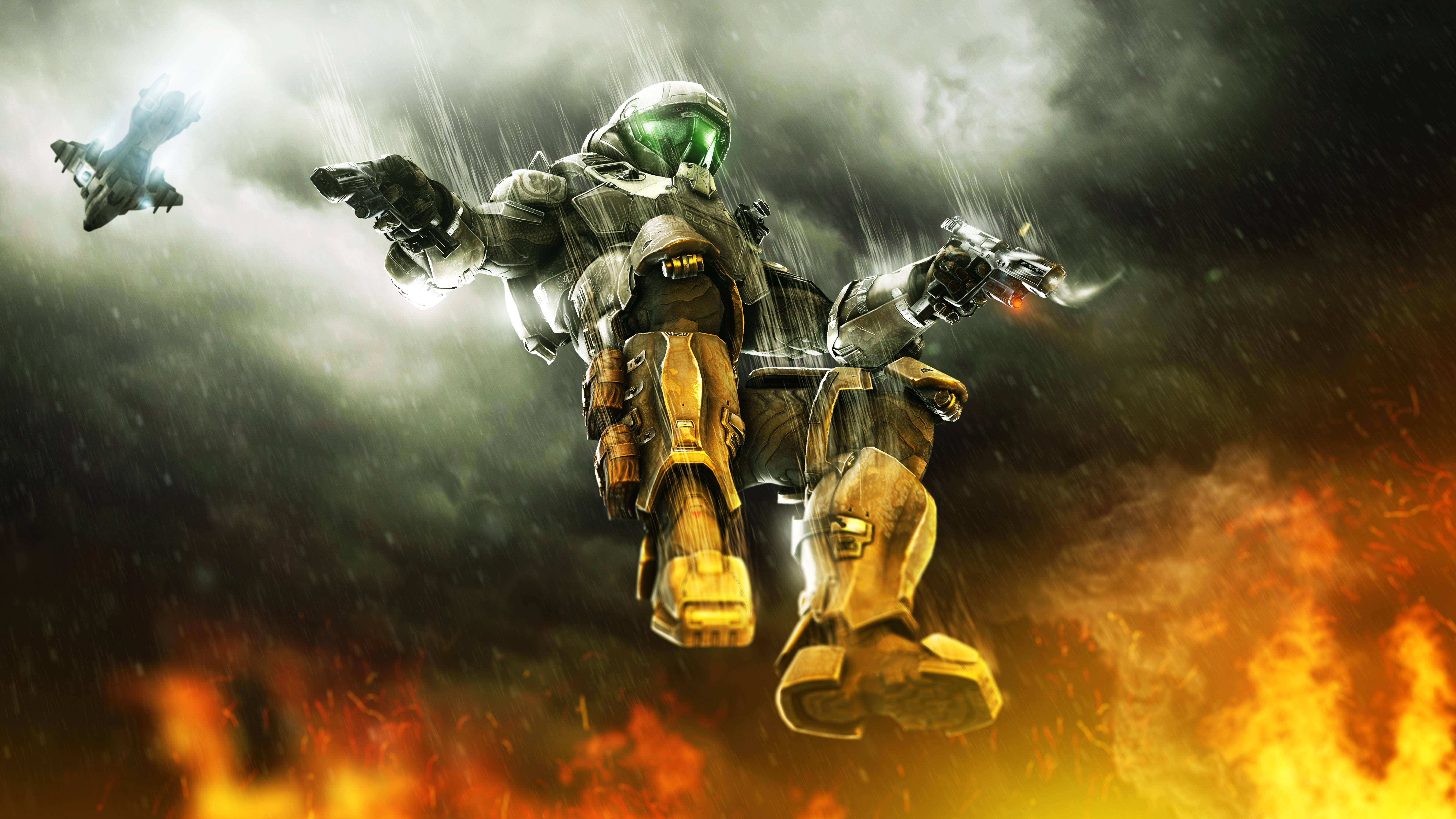Halo Infinite, warrior, futuristic armor, 8K Desktop Wallpaper