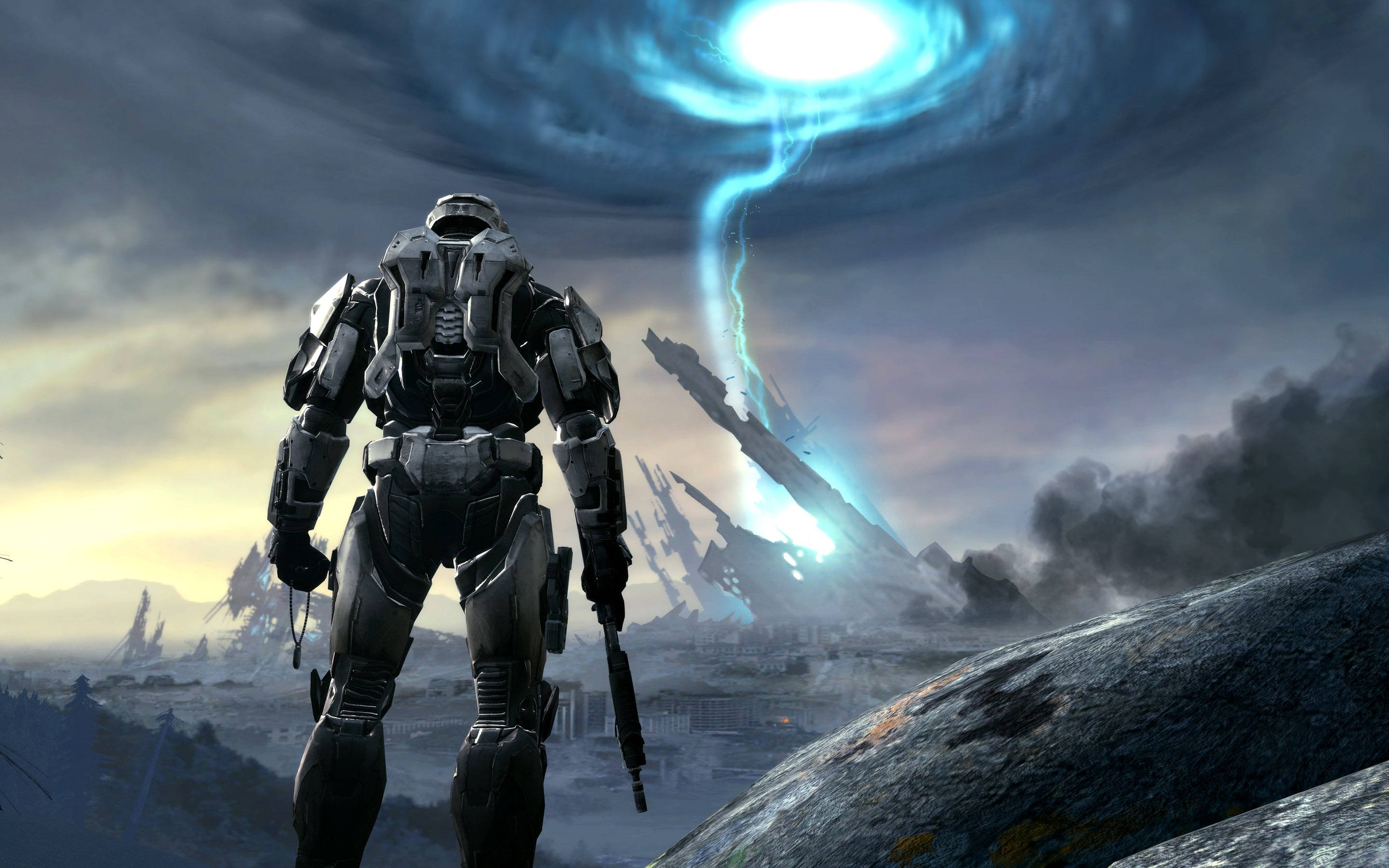 Halo Infinite, battle royale, armored soldier, 2K Desktop Wallpaper