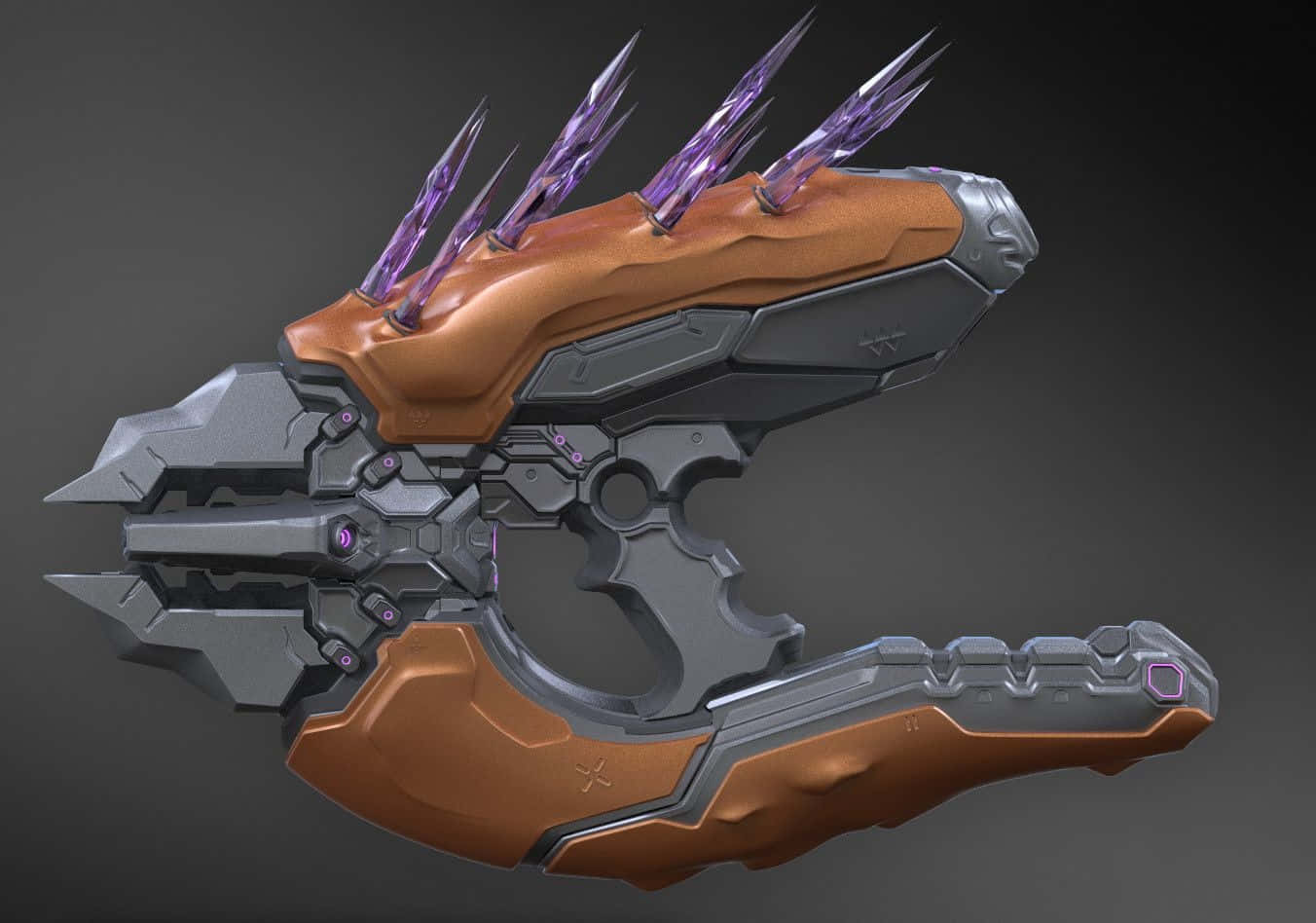 Halo Needler, bronze, gray armor, HD Desktop Wallpaper
