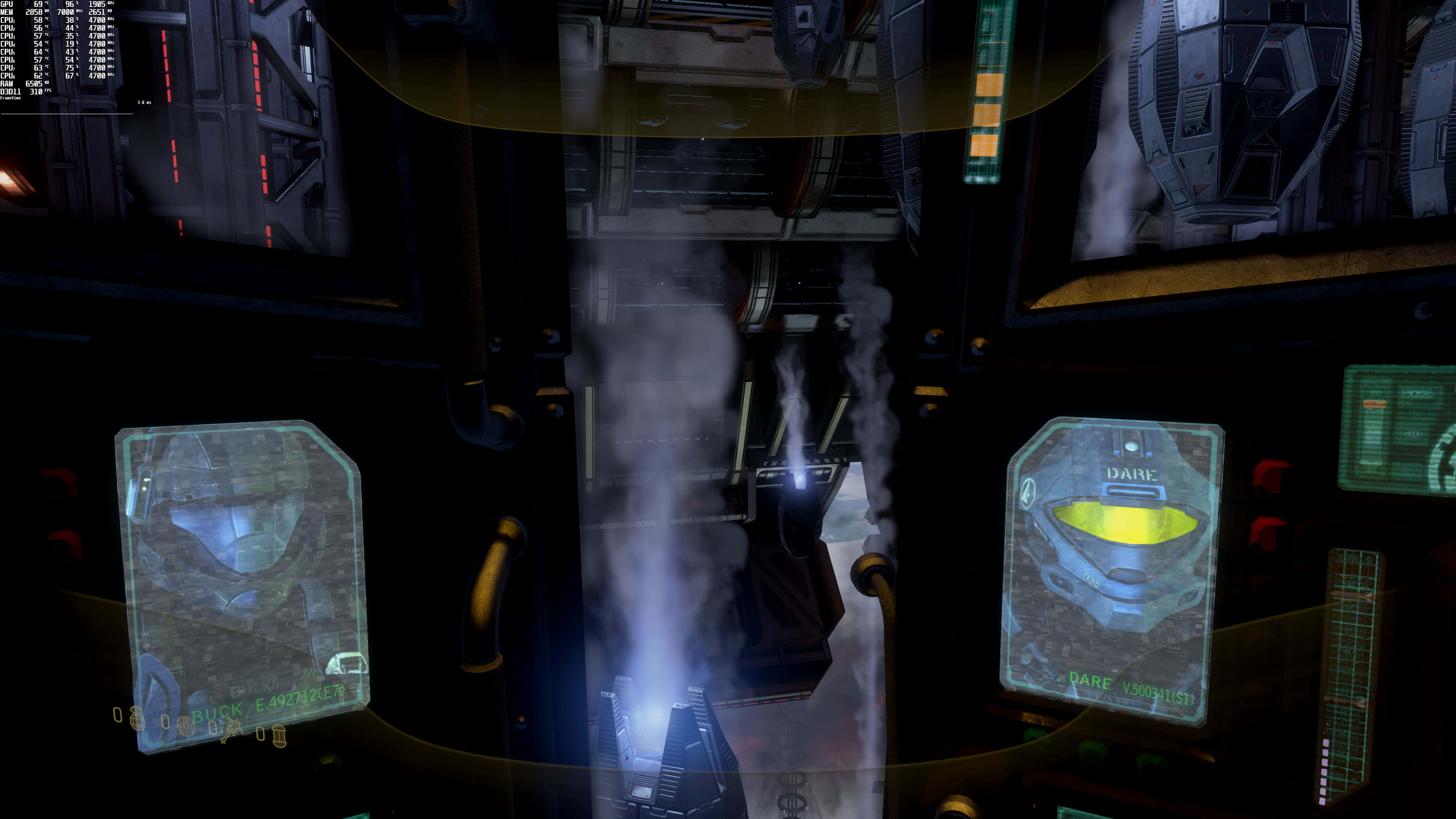 Halo Odst 4K, 3840 x 2160, futuristic cockpit view, 4K Desktop Wallpaper