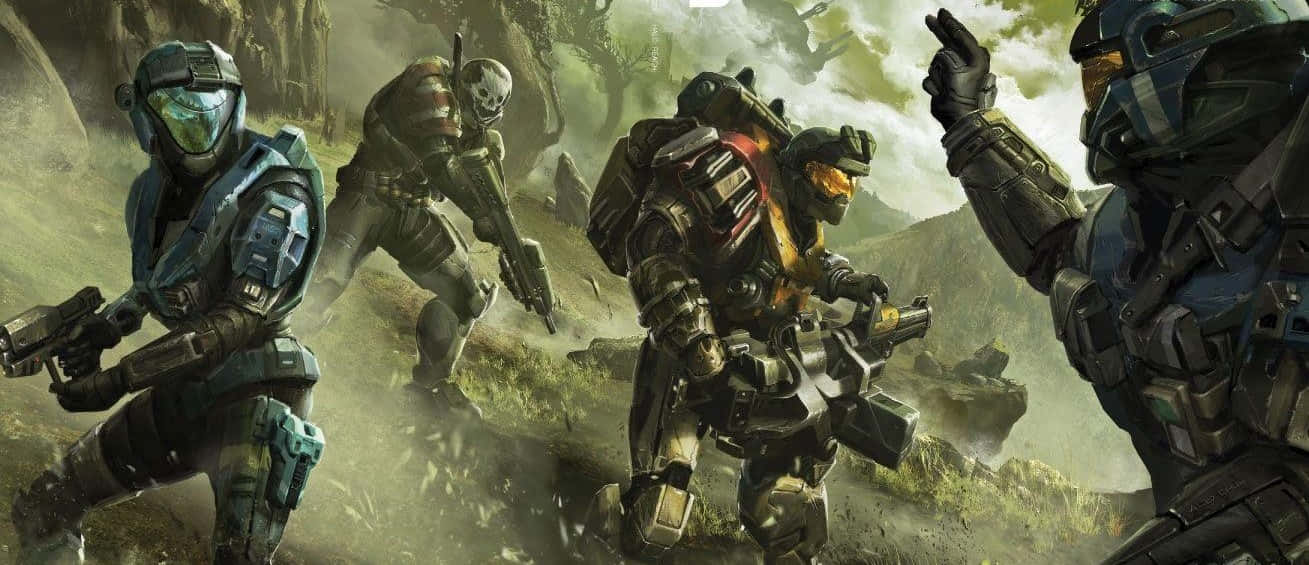Halo, Spartans, Red Team, HD Desktop Wallpaper