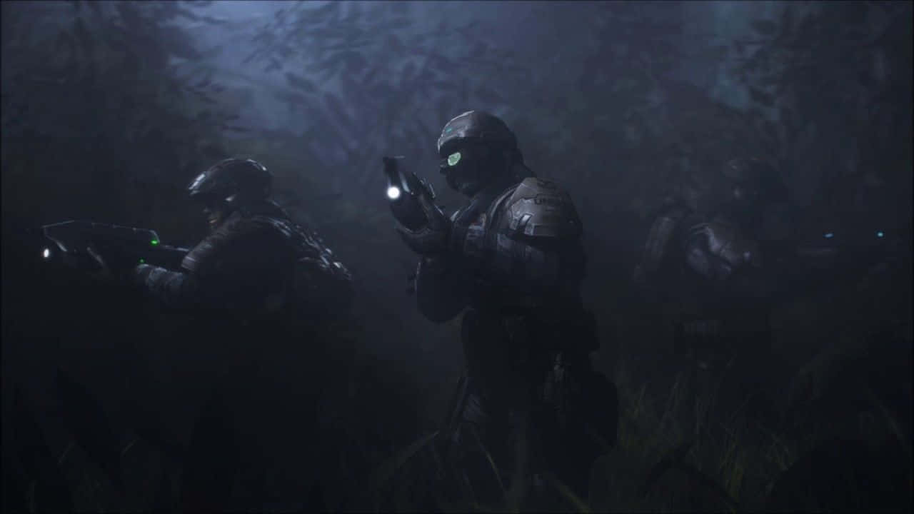 Halo, UNSC, soldiers, HD Desktop Wallpaper