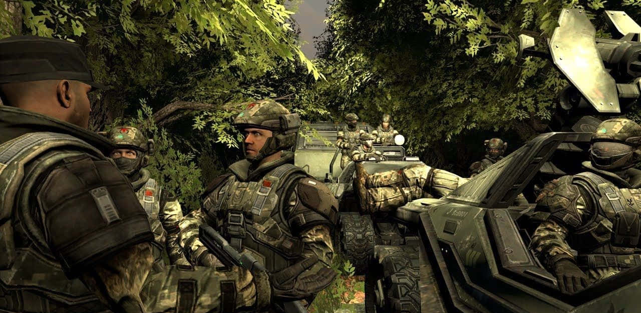 Halo, UNSC, camouflage gear, HD Desktop Wallpaper