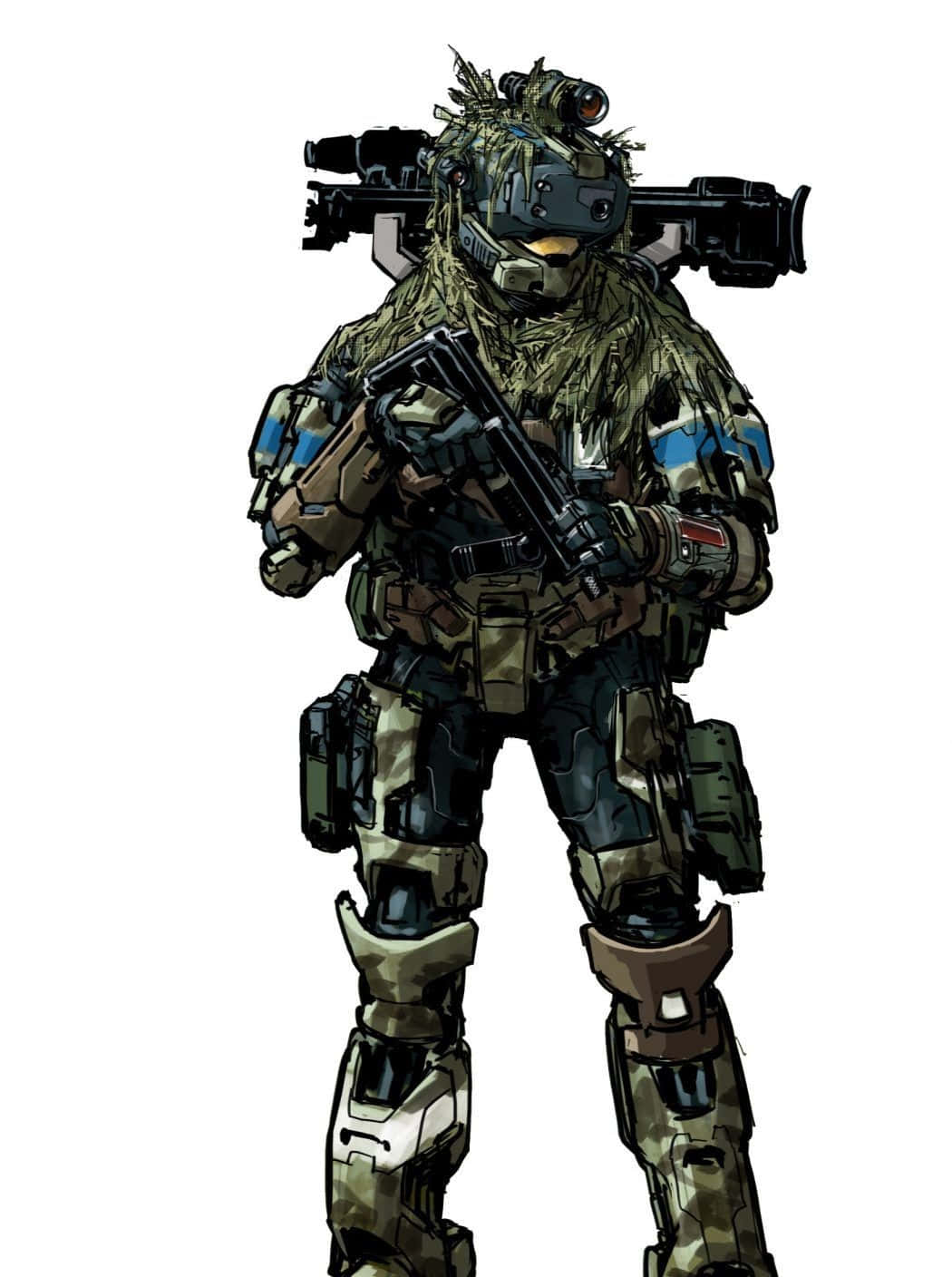 Halo Unsc, soldier, full camouflage gear, HD Phone Wallpaper