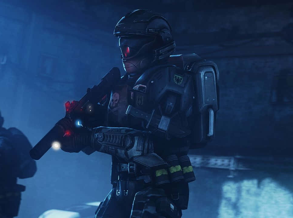 Halo UNSC, soldier, dark tactical gear, SD Desktop Wallpaper