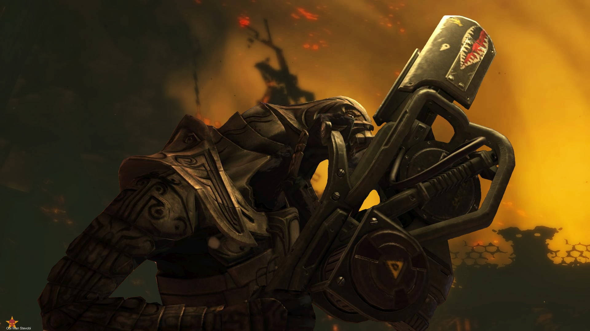 Halo, 3D Gaming Arbiter, massive futuristic weapon, Full HD Desktop Wallpaper