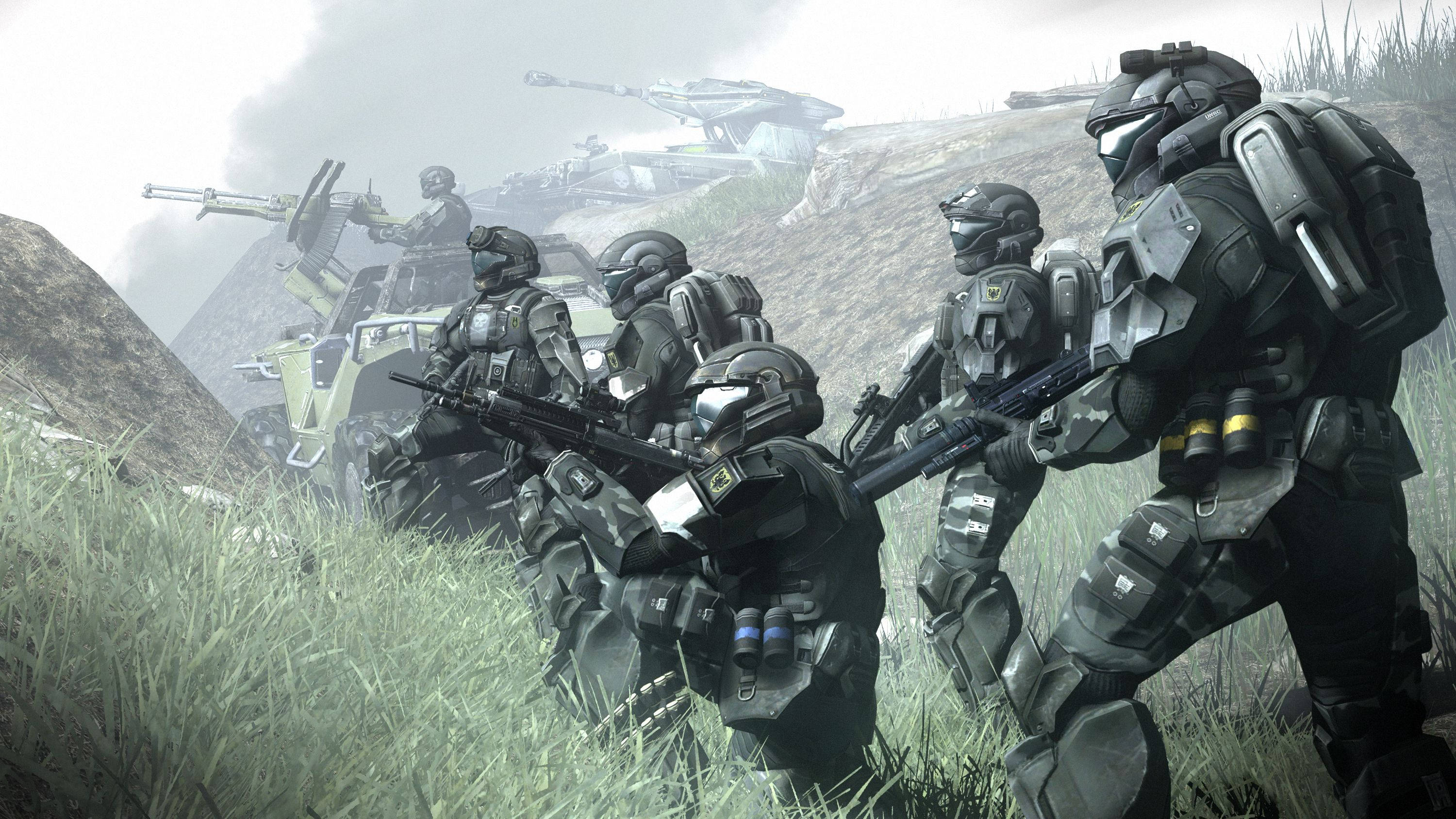 Halo 3, Army Troop, futuristic armor, 2K Desktop Wallpaper