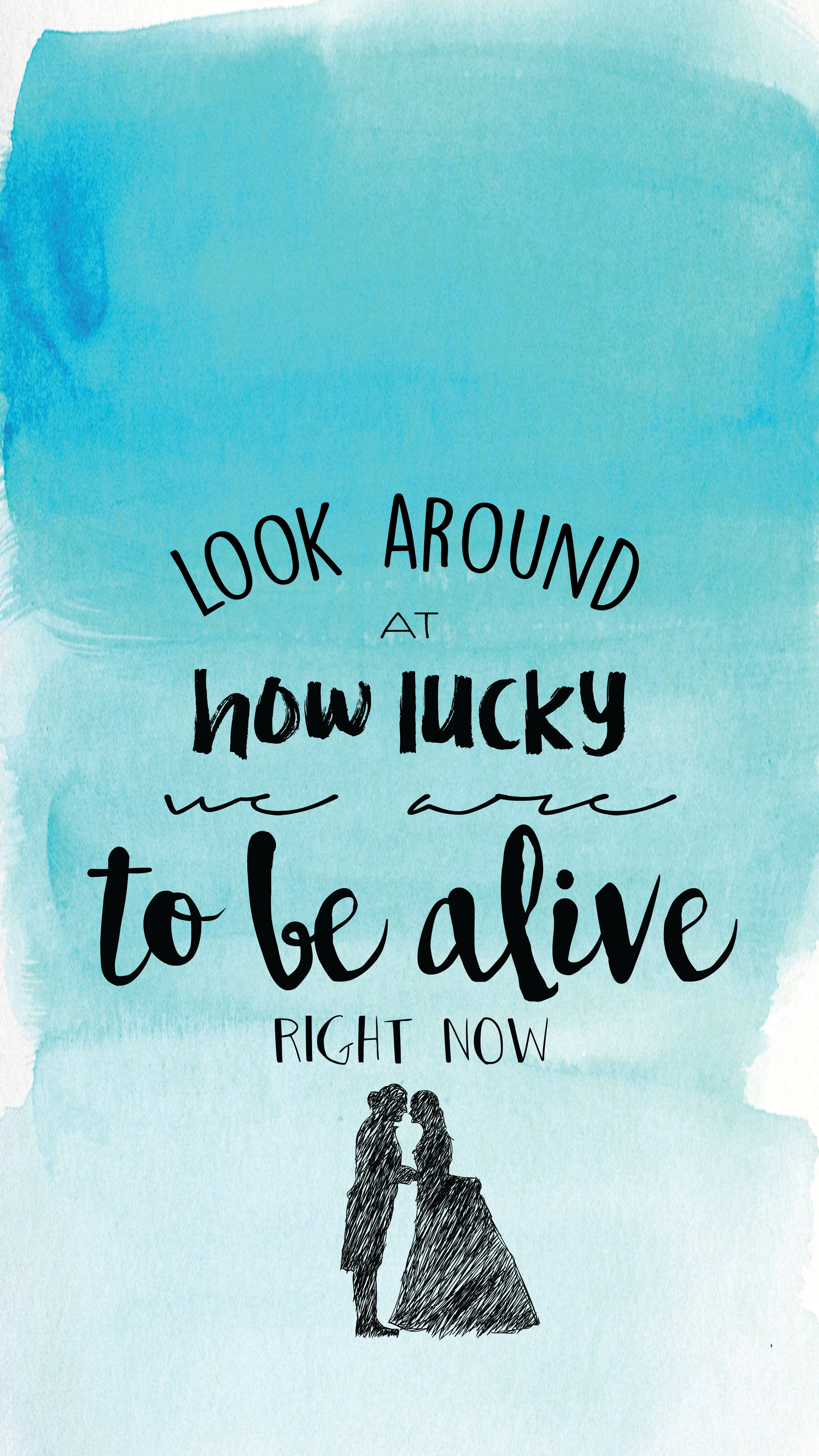 Hamilton, watercolor blue background, handwritten quote, 4K Phone Wallpaper