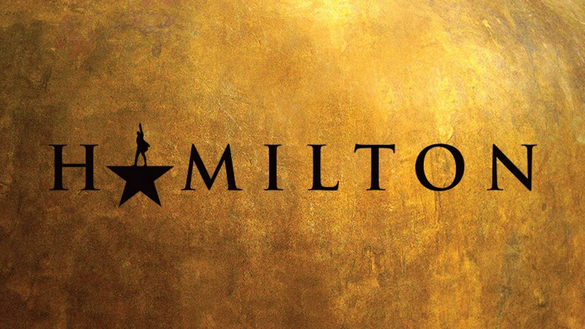 Hamilton, luxe gold, golden background, Full HD Desktop Wallpaper