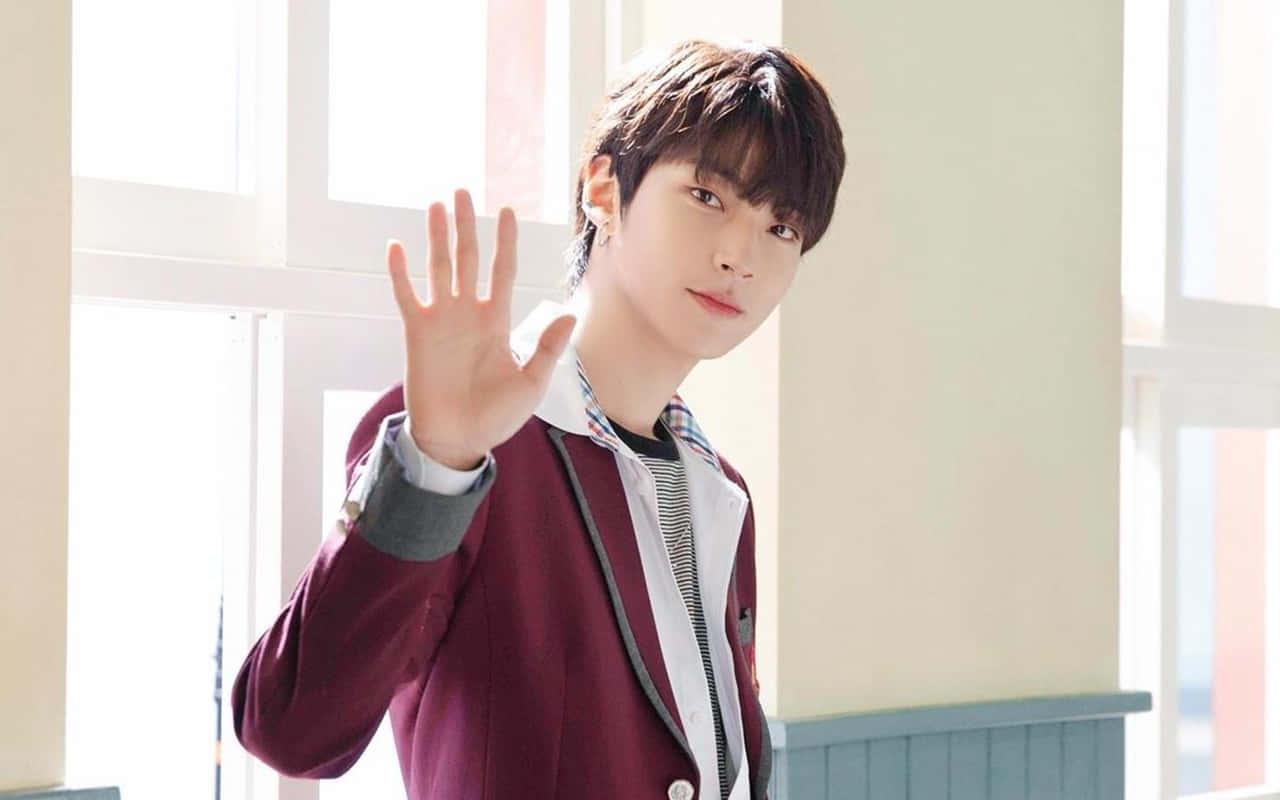 Han Seojun, maroon blazer, bright window, HD Desktop Wallpaper