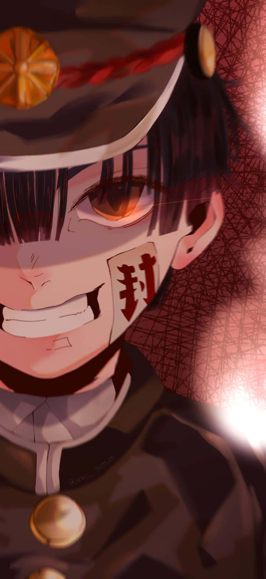 Hanako Kun, red eye, mask, HD Phone Wallpaper