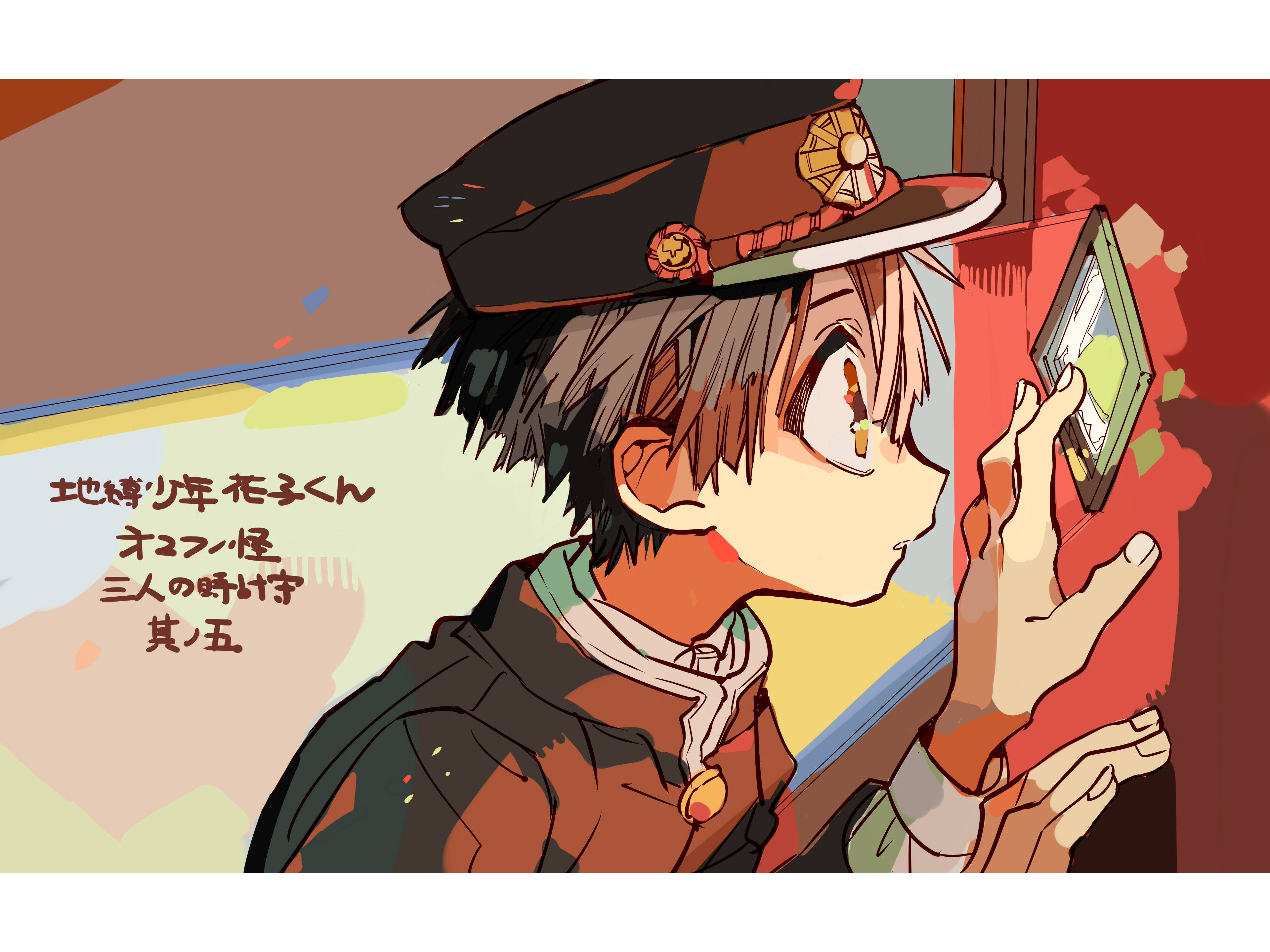 Hanako Kun, anime boy, hat, 4K Desktop Wallpaper