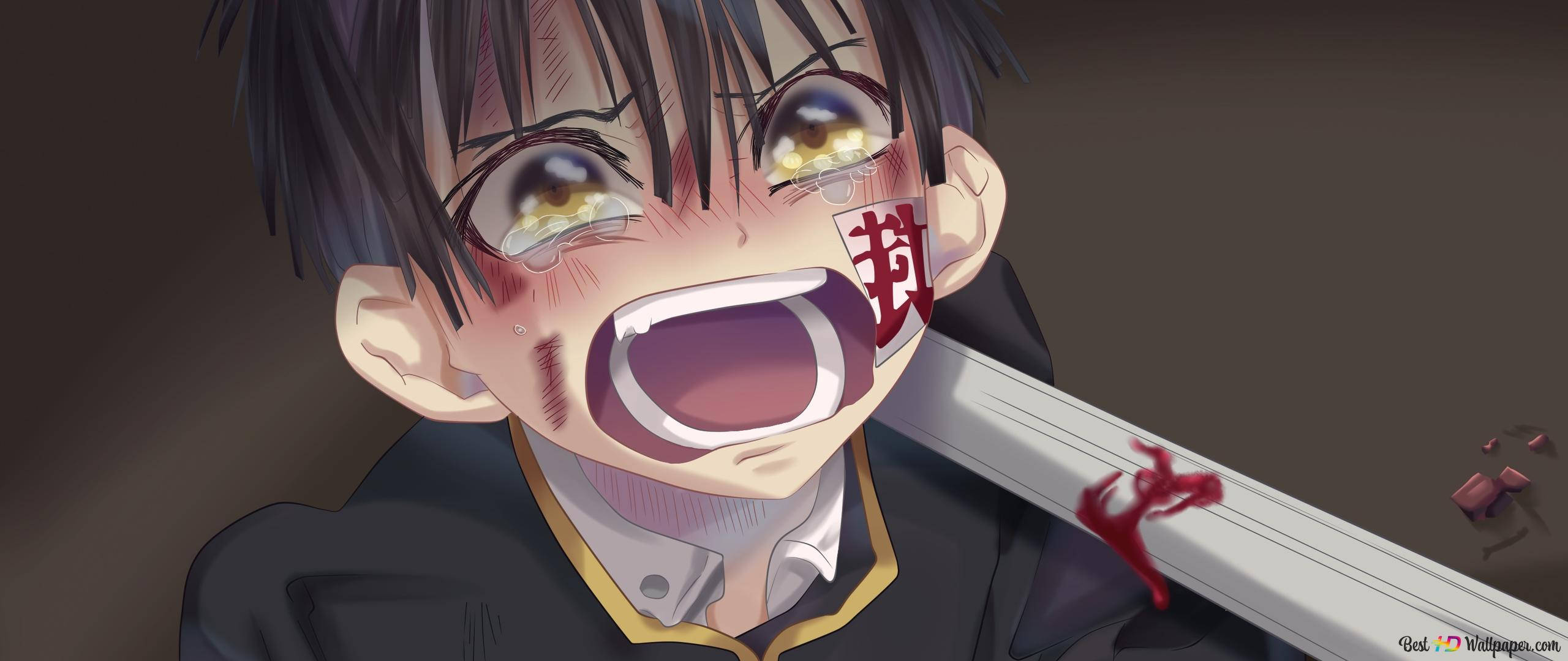 Hanako Kun, anime boy, black hair, 2K Desktop Wallpaper