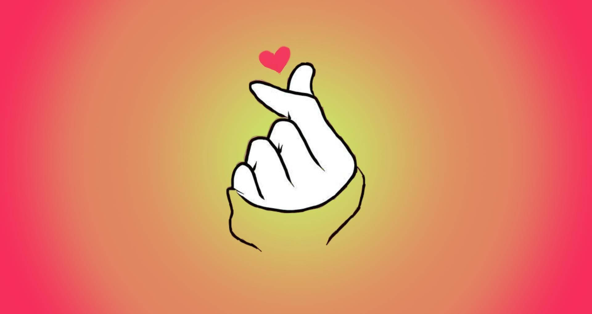 Hand Heart, green sleeve, pink heart, Full HD Desktop Wallpaper