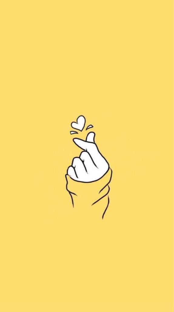 cool yellow, yellow background, hand, SD Phone Wallpaper