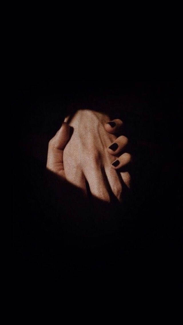 Hand In Hand, darkness, soft lighting, SD Phone Wallpaper