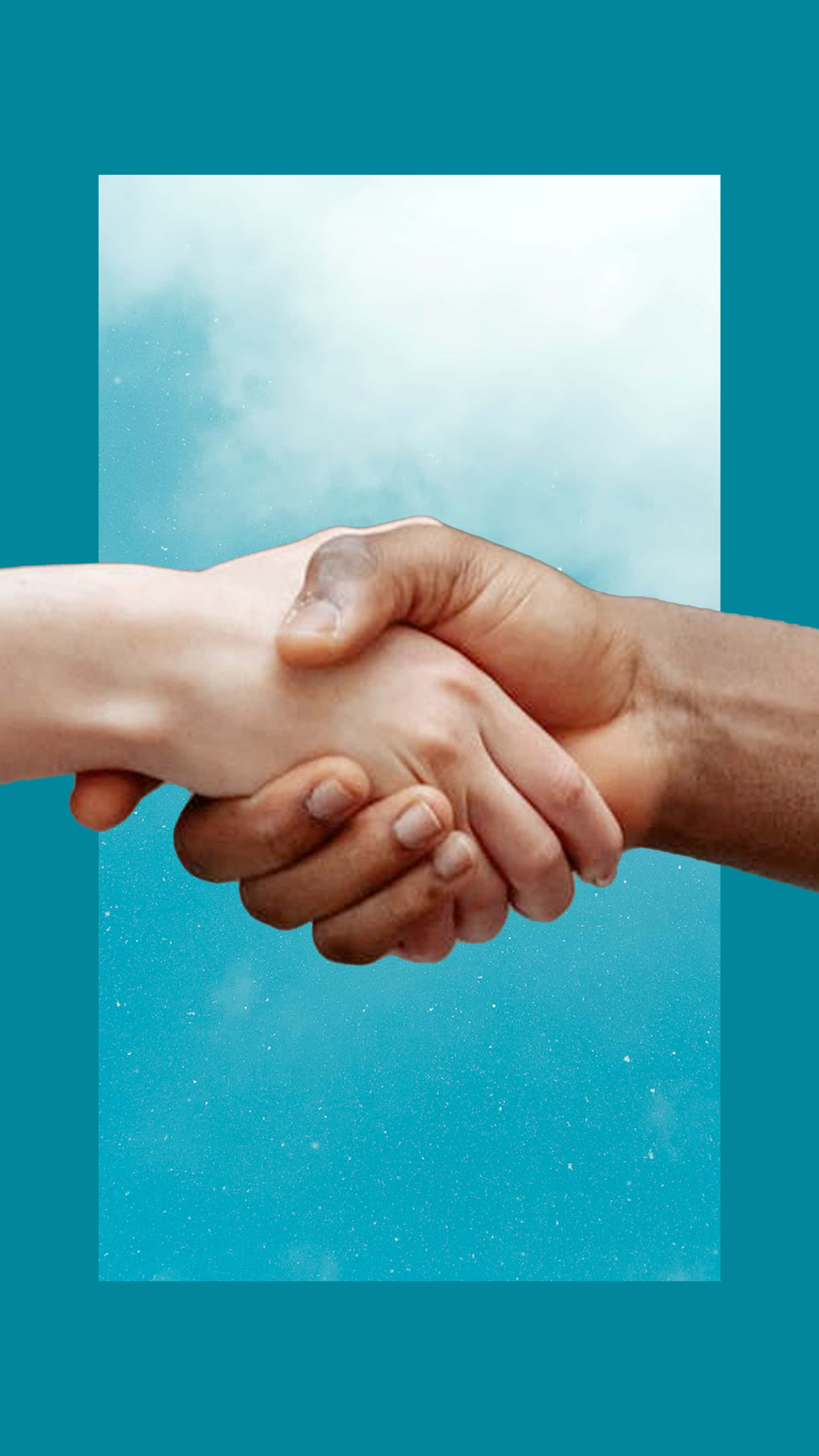 blue background, soft blue sky background, two hands, 4K Phone Wallpaper