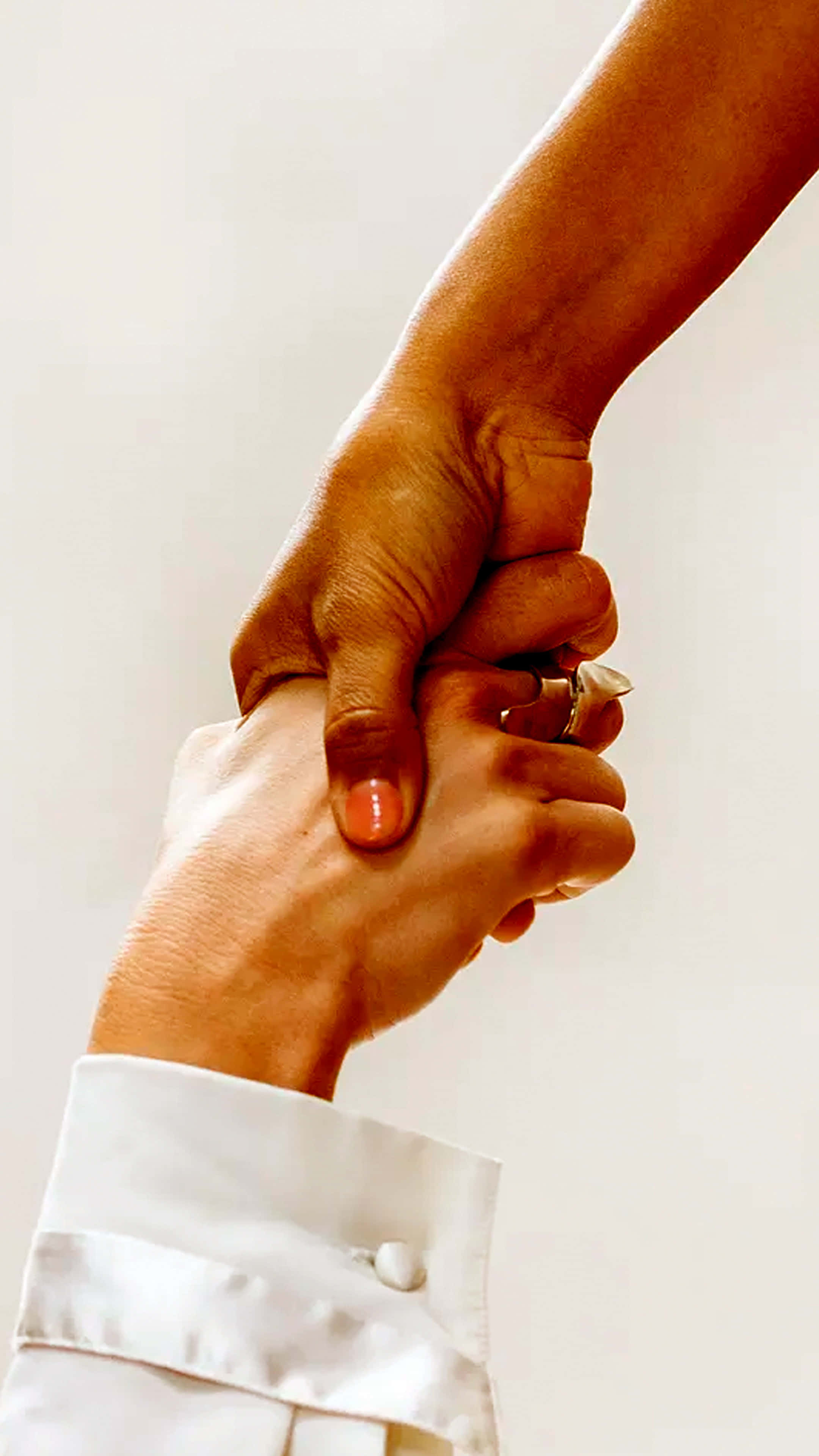 handshake, ring, white shirt cuff, 4K Phone Wallpaper