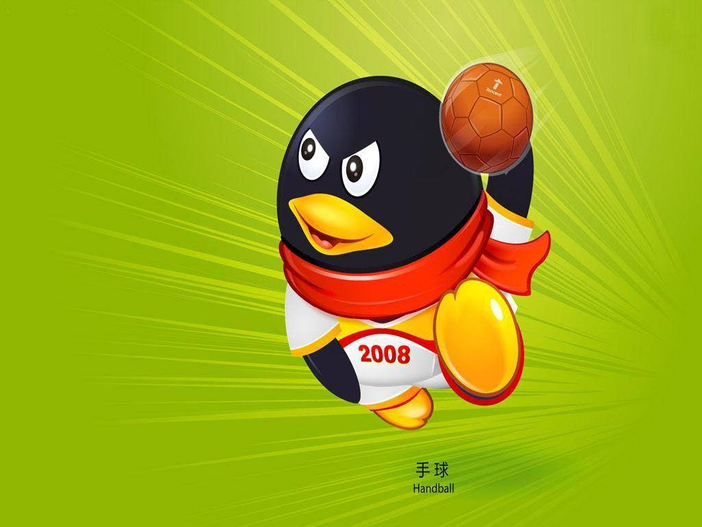handball jersey, 2008, cartoon penguin, SD Desktop Wallpaper