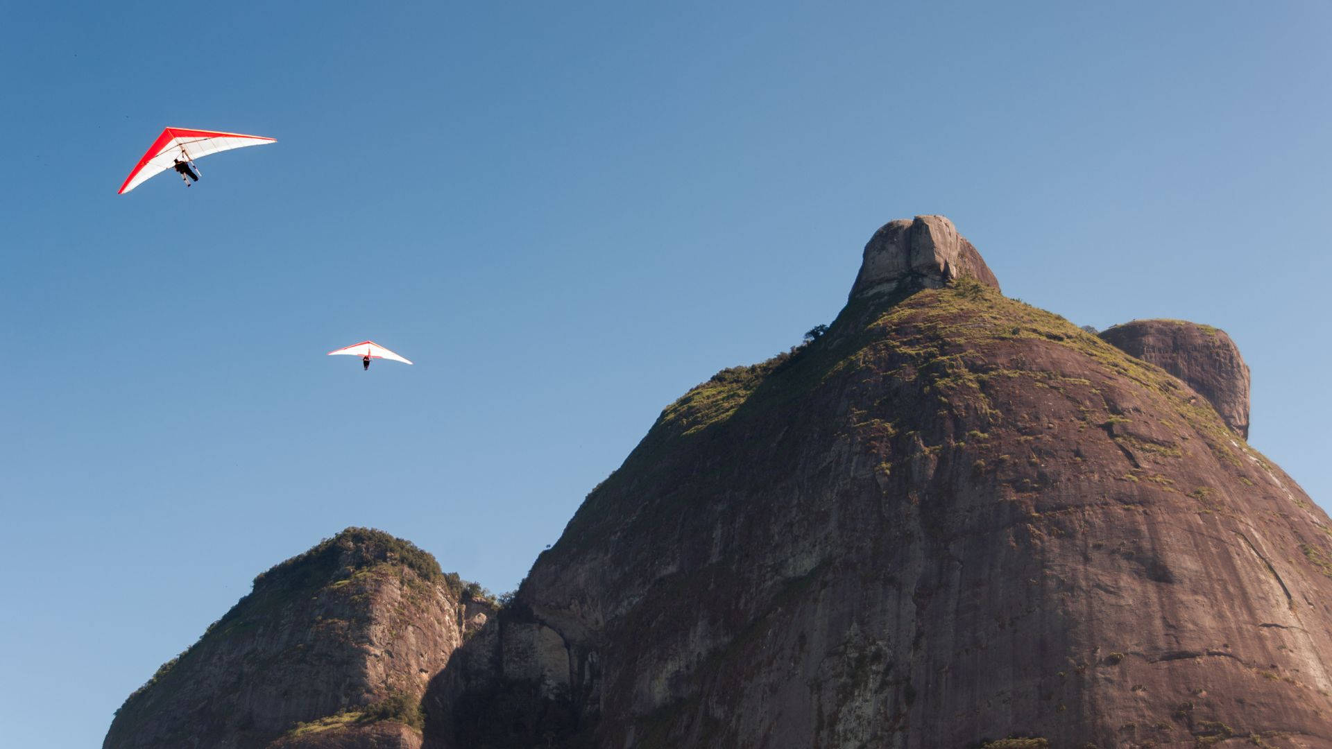 hang gliding, extreme sports, mountains, Full HD Desktop Wallpaper