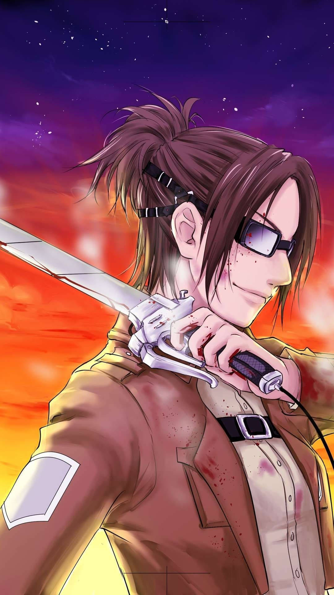 Hange Zoe, dark hair, sunglasses, Full HD Phone Wallpaper