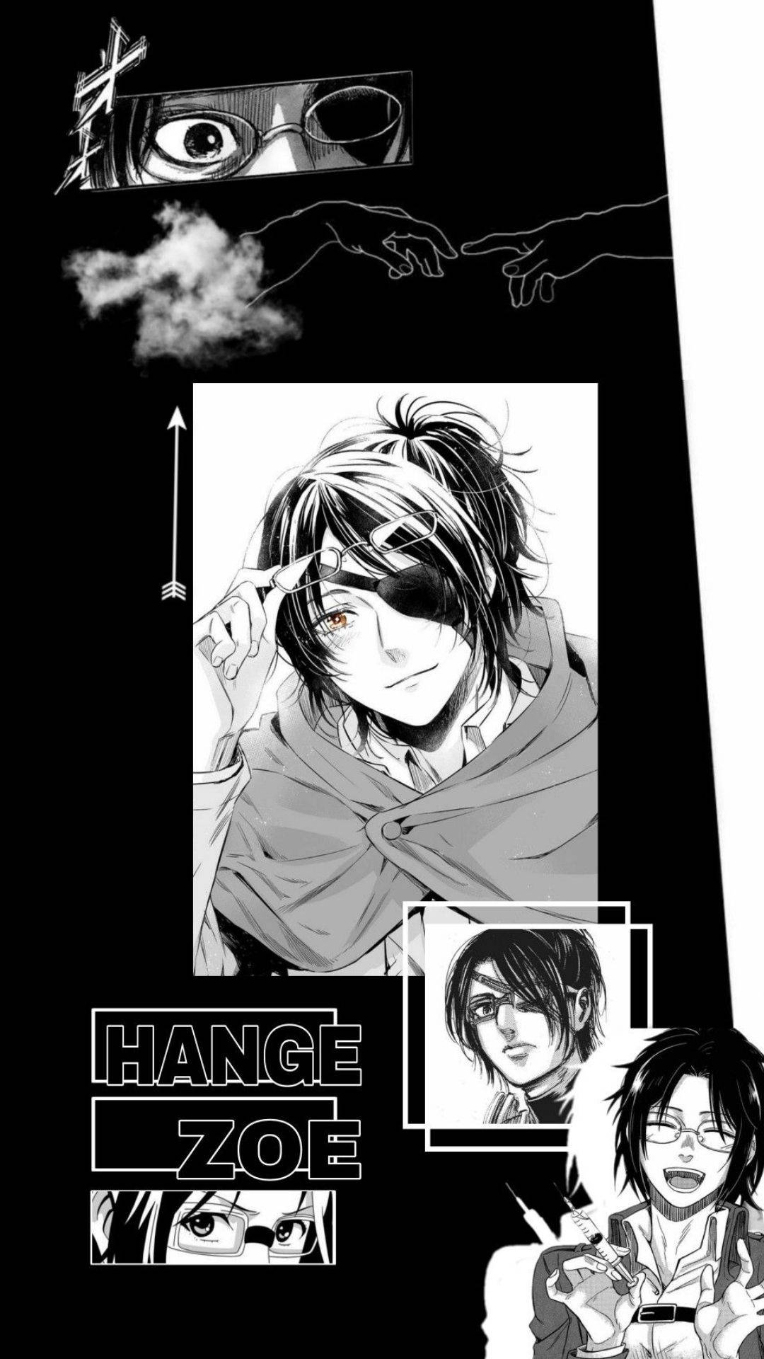 Hange Zoe, manga-style, eyepatch, Full HD Phone Wallpaper