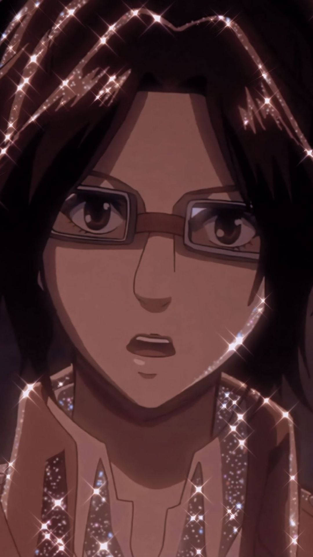 Hange Zoe, glasses, dark hair, Full HD Phone Wallpaper