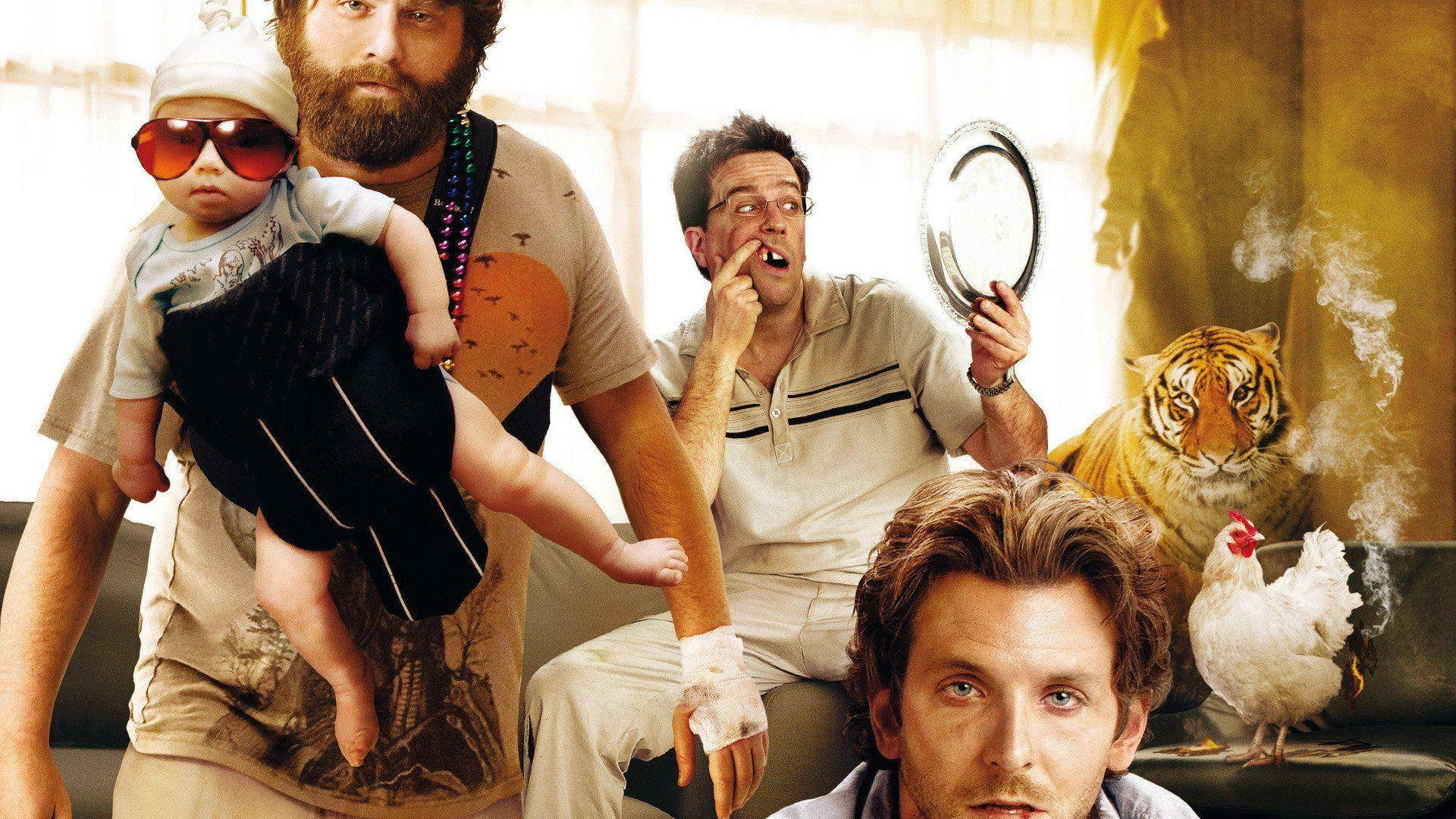 The Hangover, movie poster, tiger, Full HD Desktop Wallpaper