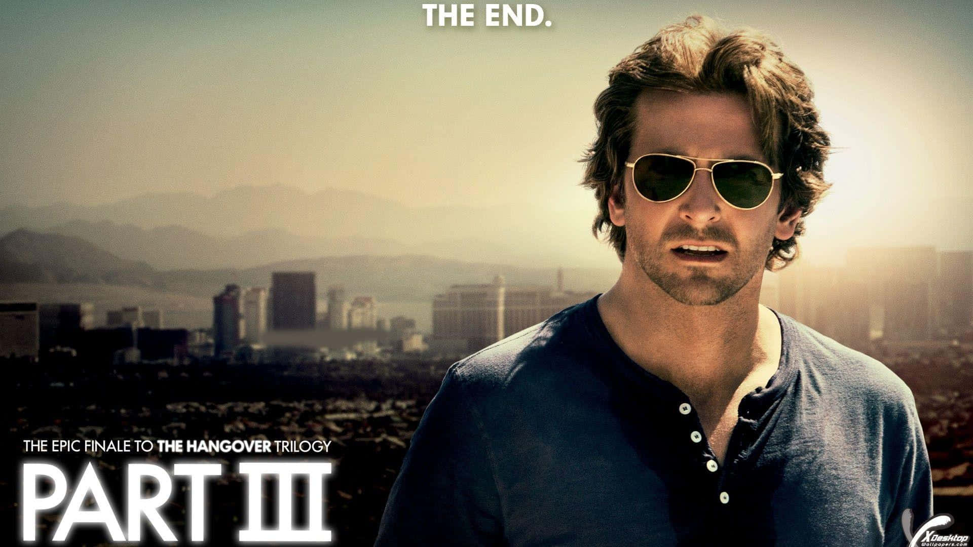Hangover, aviator sunglasses, hazy cityscape, Full HD Desktop Wallpaper