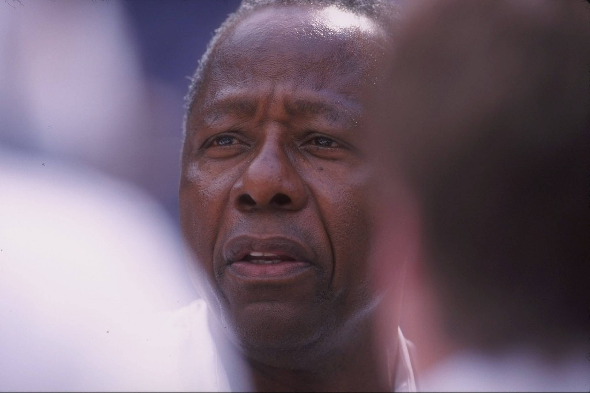 Hank Aaron, close-up portrait, Black man, Full HD Desktop Wallpaper